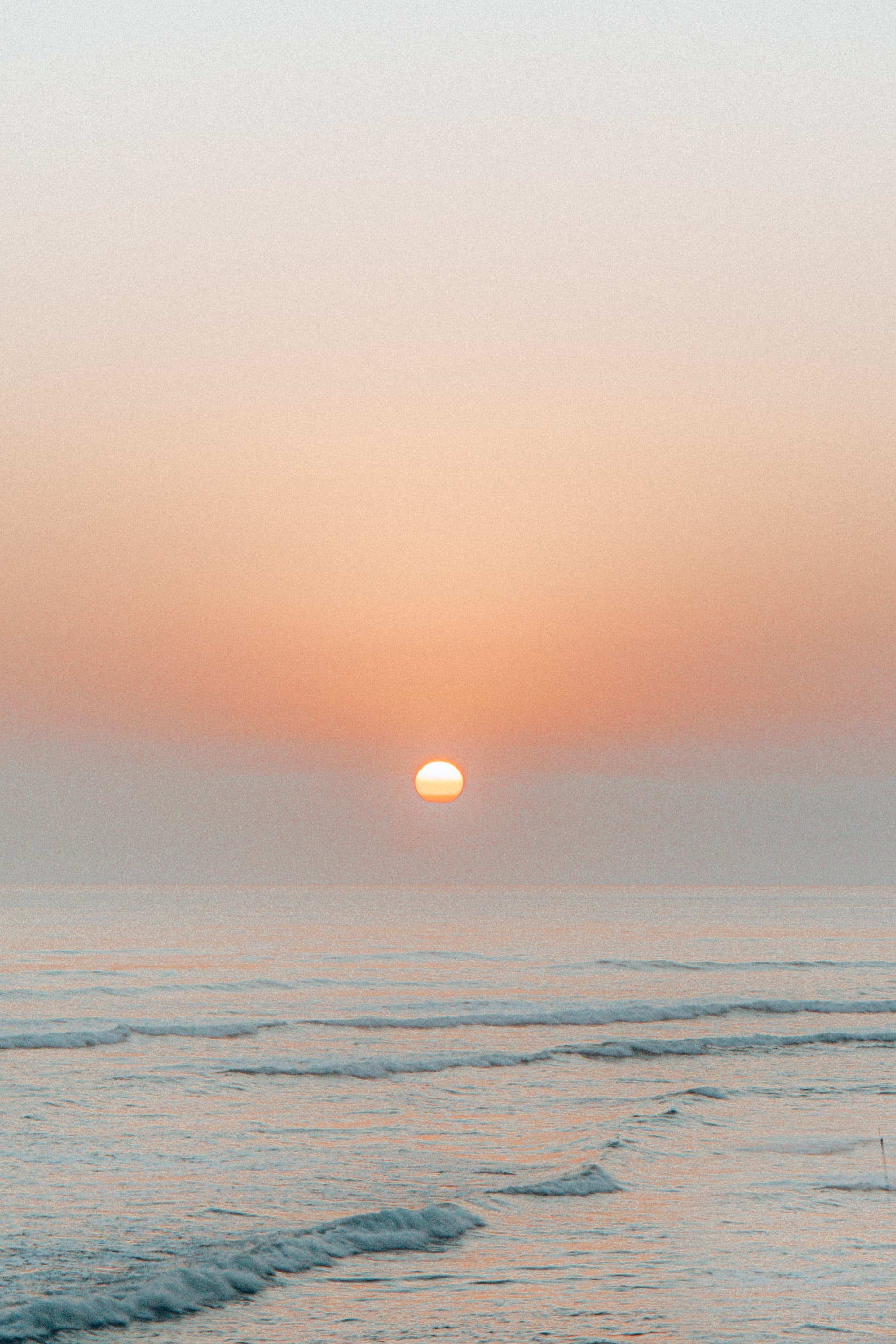 A sunset shot on the beach.
