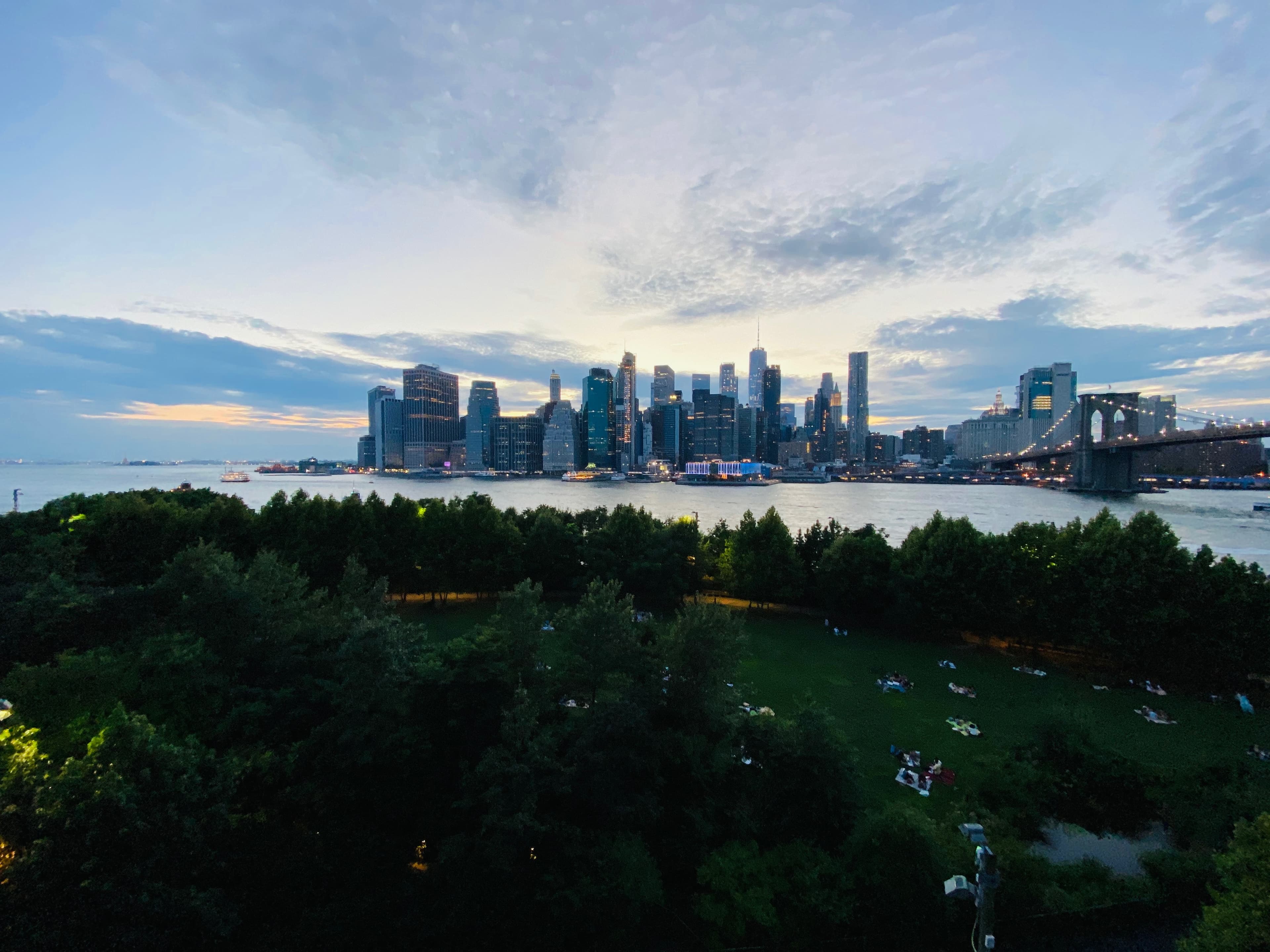 Sunset scene in Dumbo