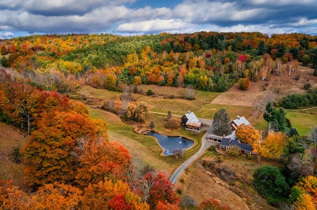Beautiful green vermont