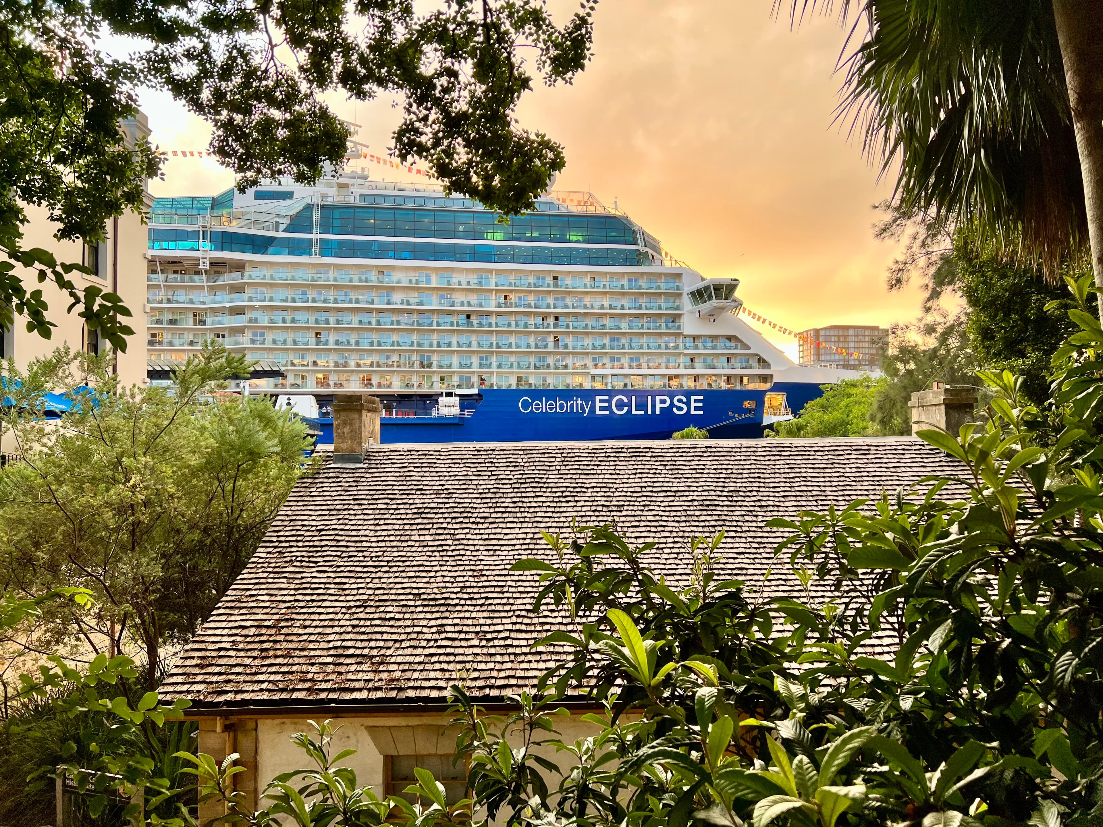 A huge building with ECLIPSE written on the banner