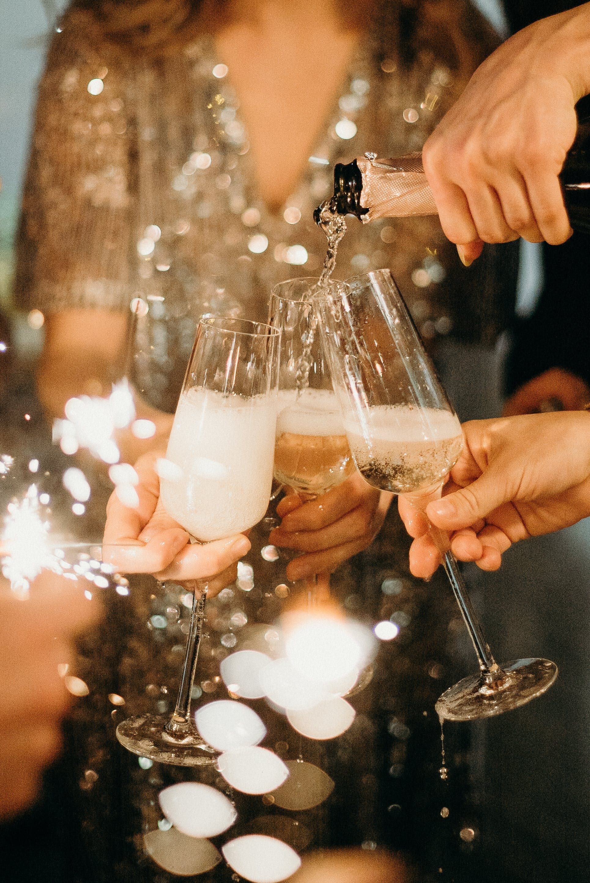 A toast to new beginnings.