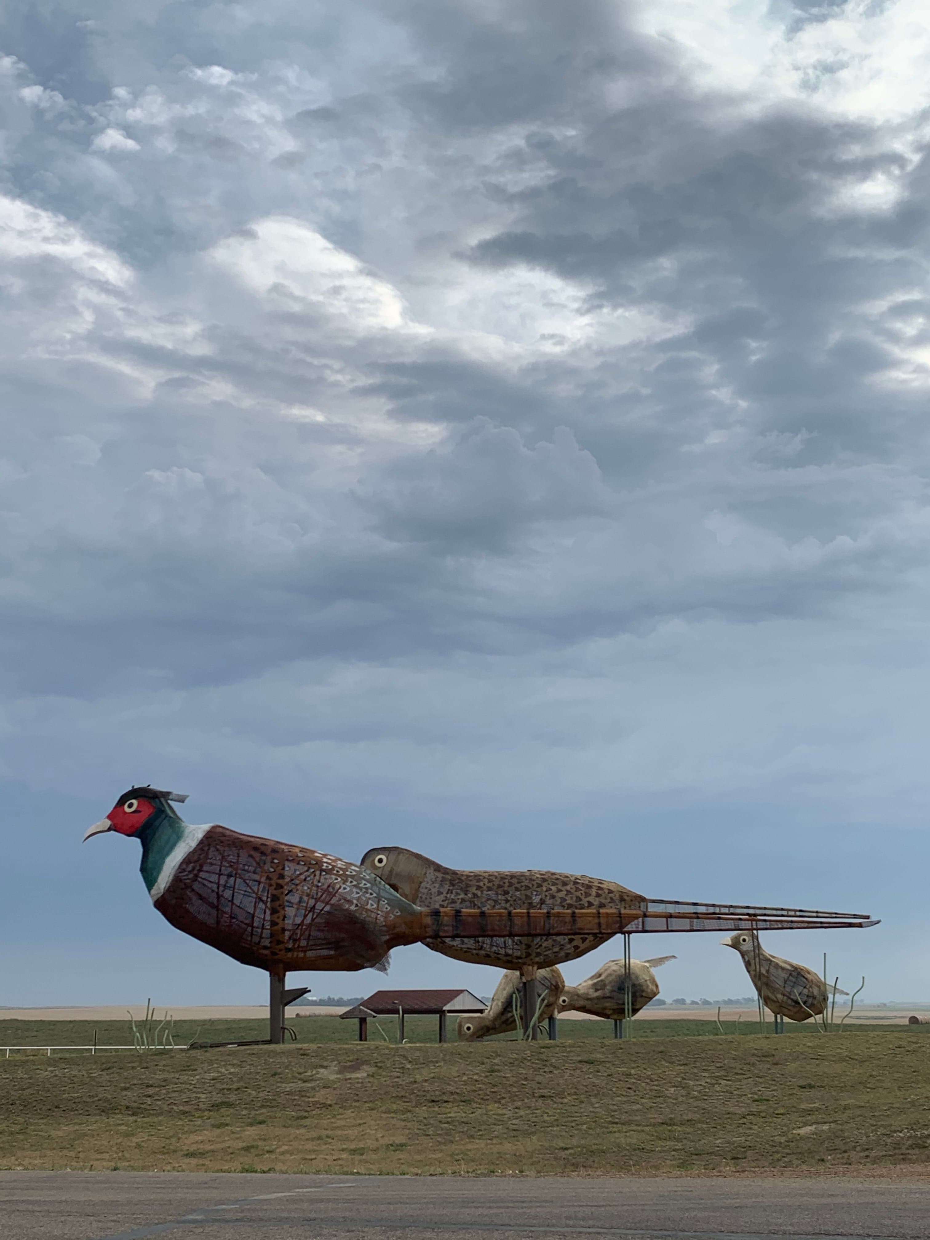 Metal sculptures on Enchanted Highway