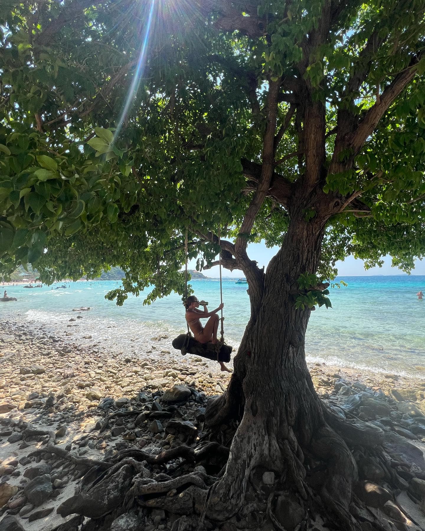 Relaxing at Tien Beach