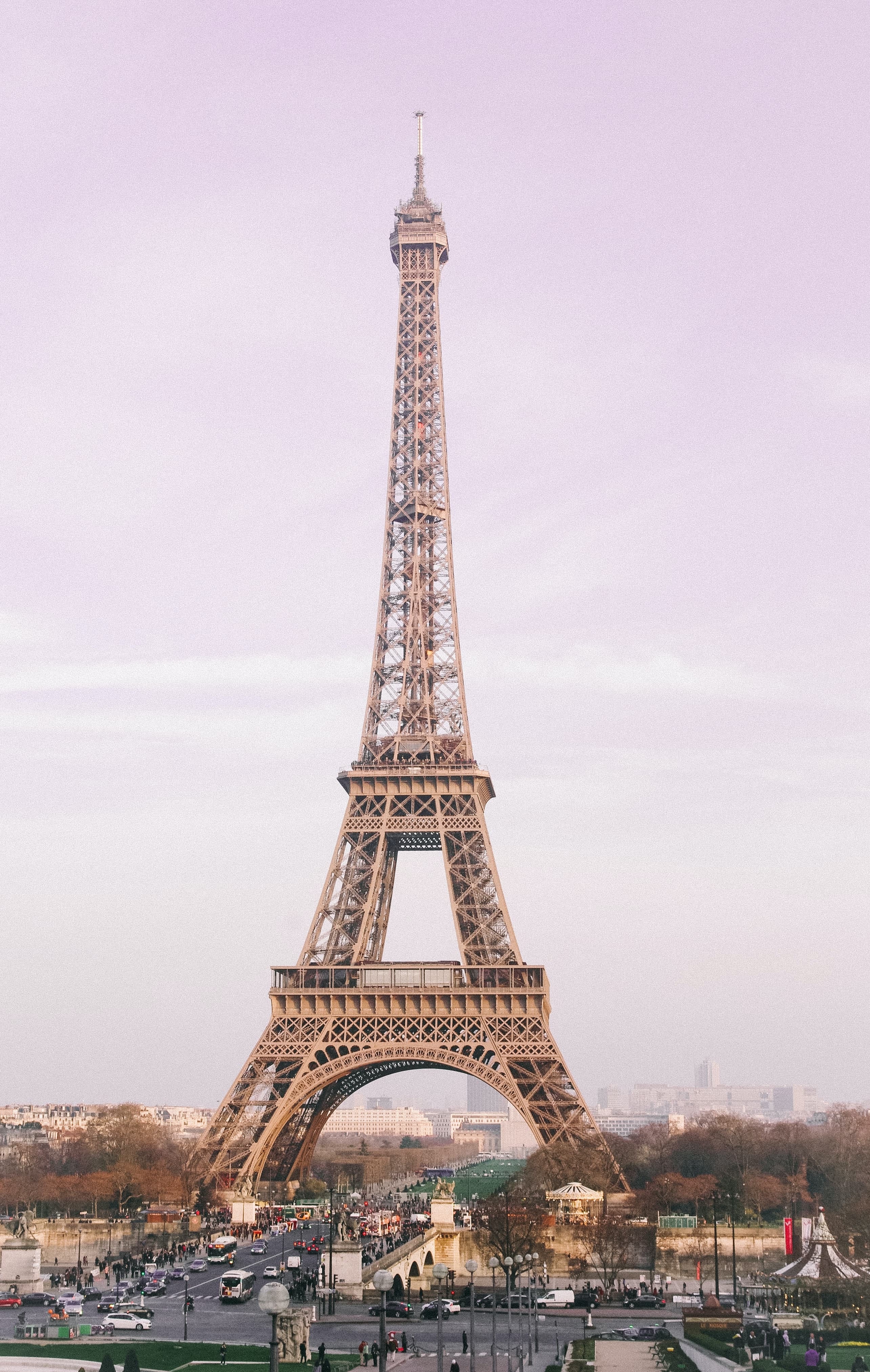large structure with pink skies