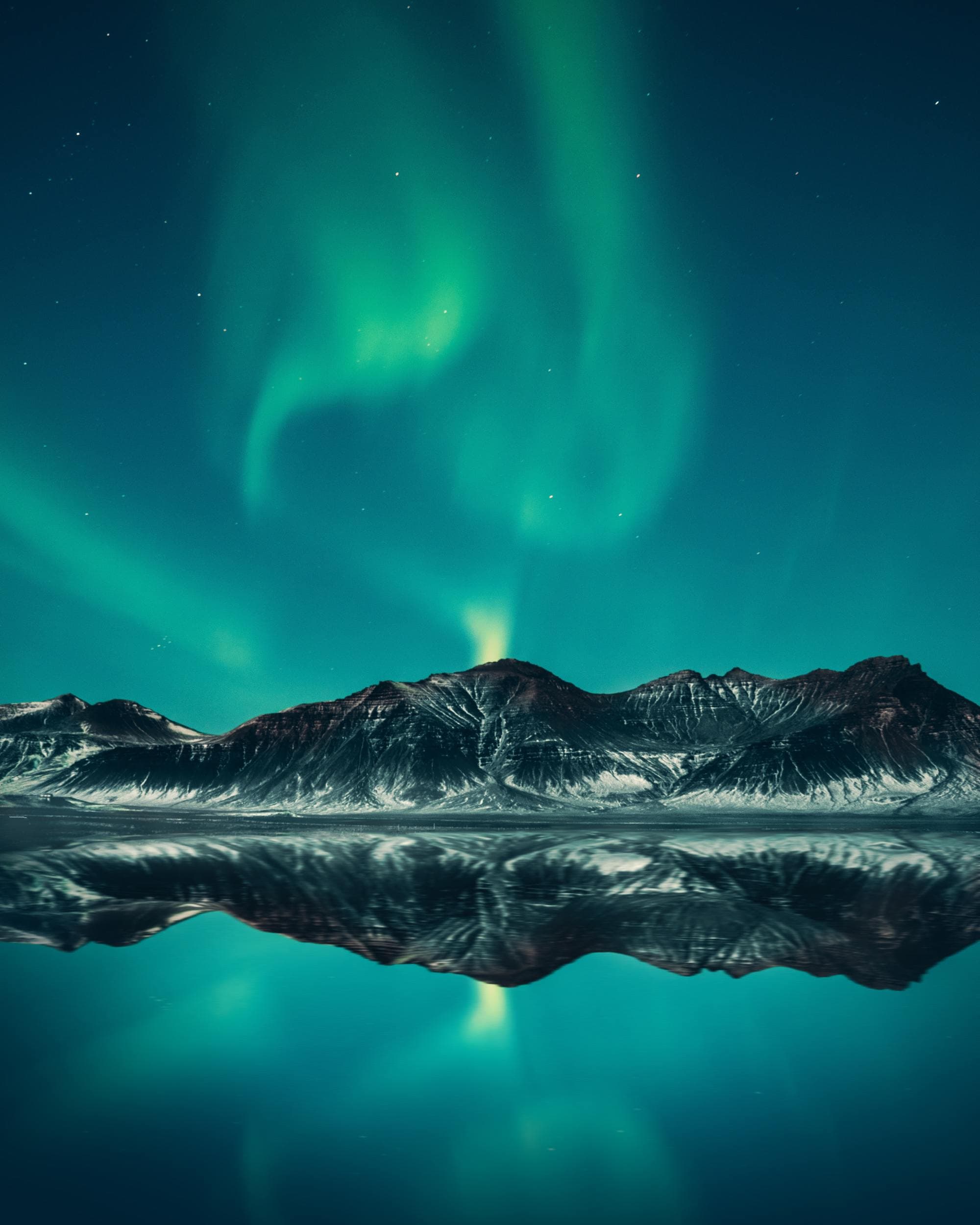 Norway lights also called aurora borealis.