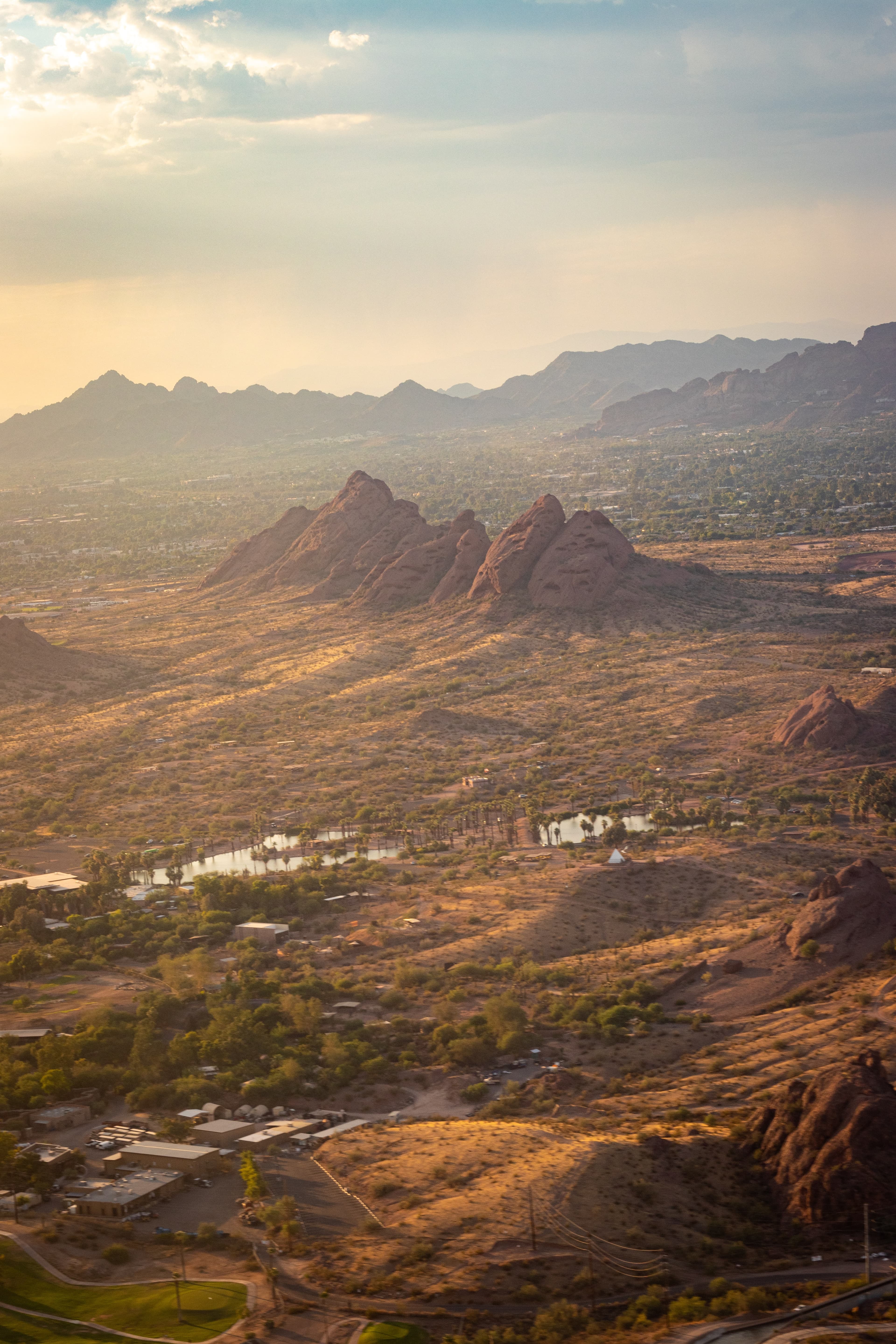 Dessert with mountains in Scottsdale, Arizona.