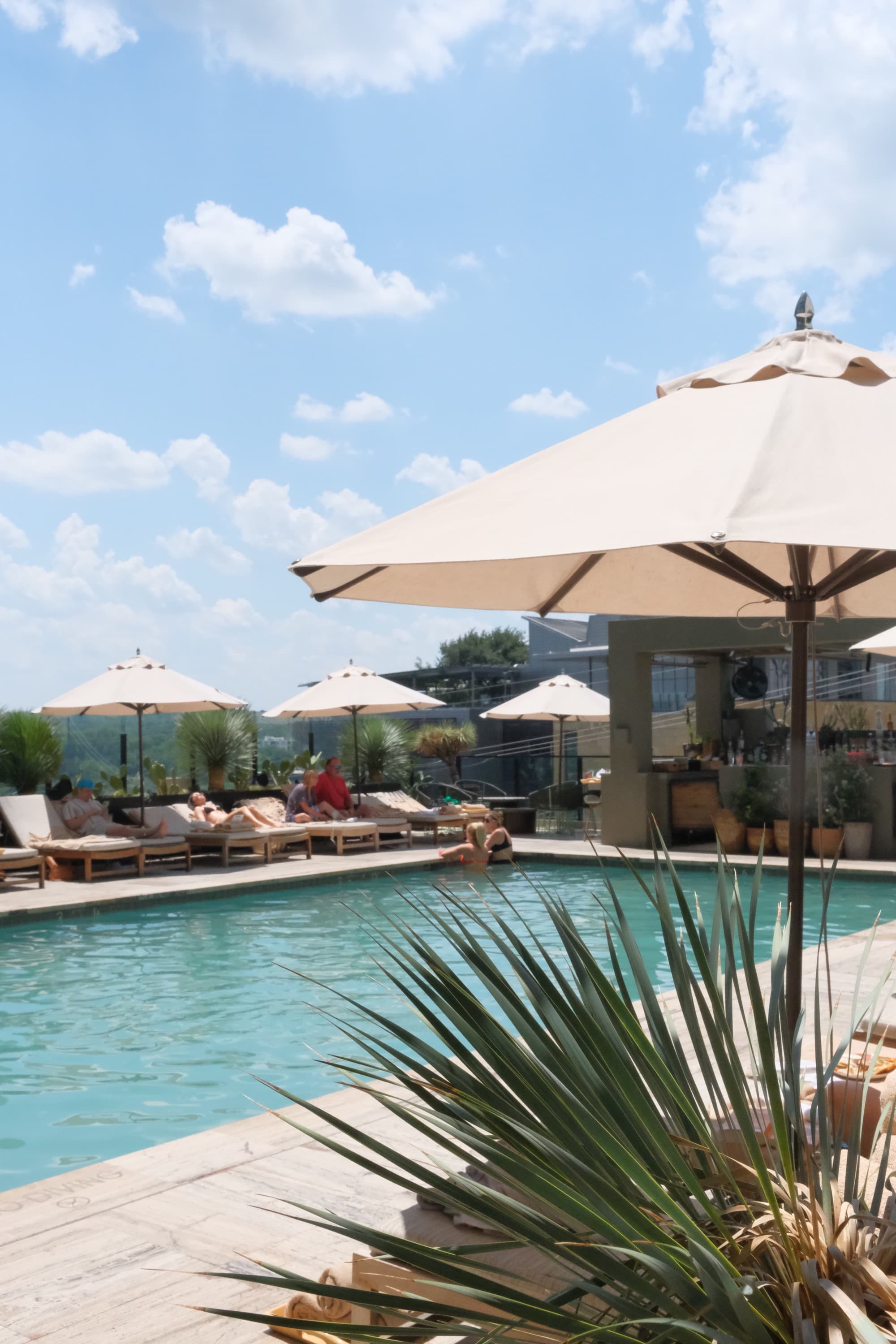 Take a dip in the relaxing rooftop pool to beat the Texas heat. You can also enjoy Tex-Mex and refreshing tequila cocktails as you take in the views of Downtown Austin. There's even live music on weekend nights.