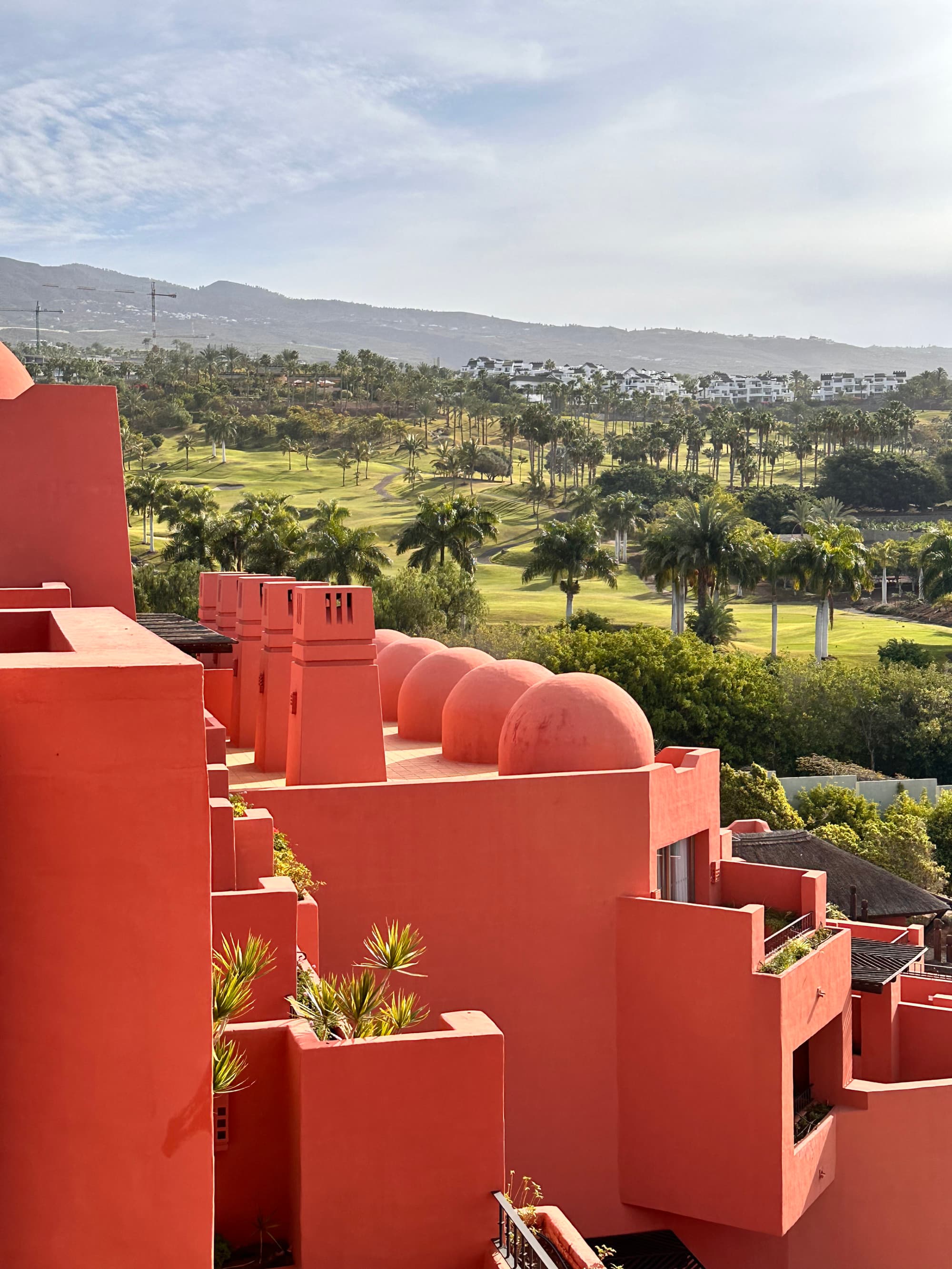 Moorish-inspired architecture with the Abama golf course in the background - Alexa Romanelli