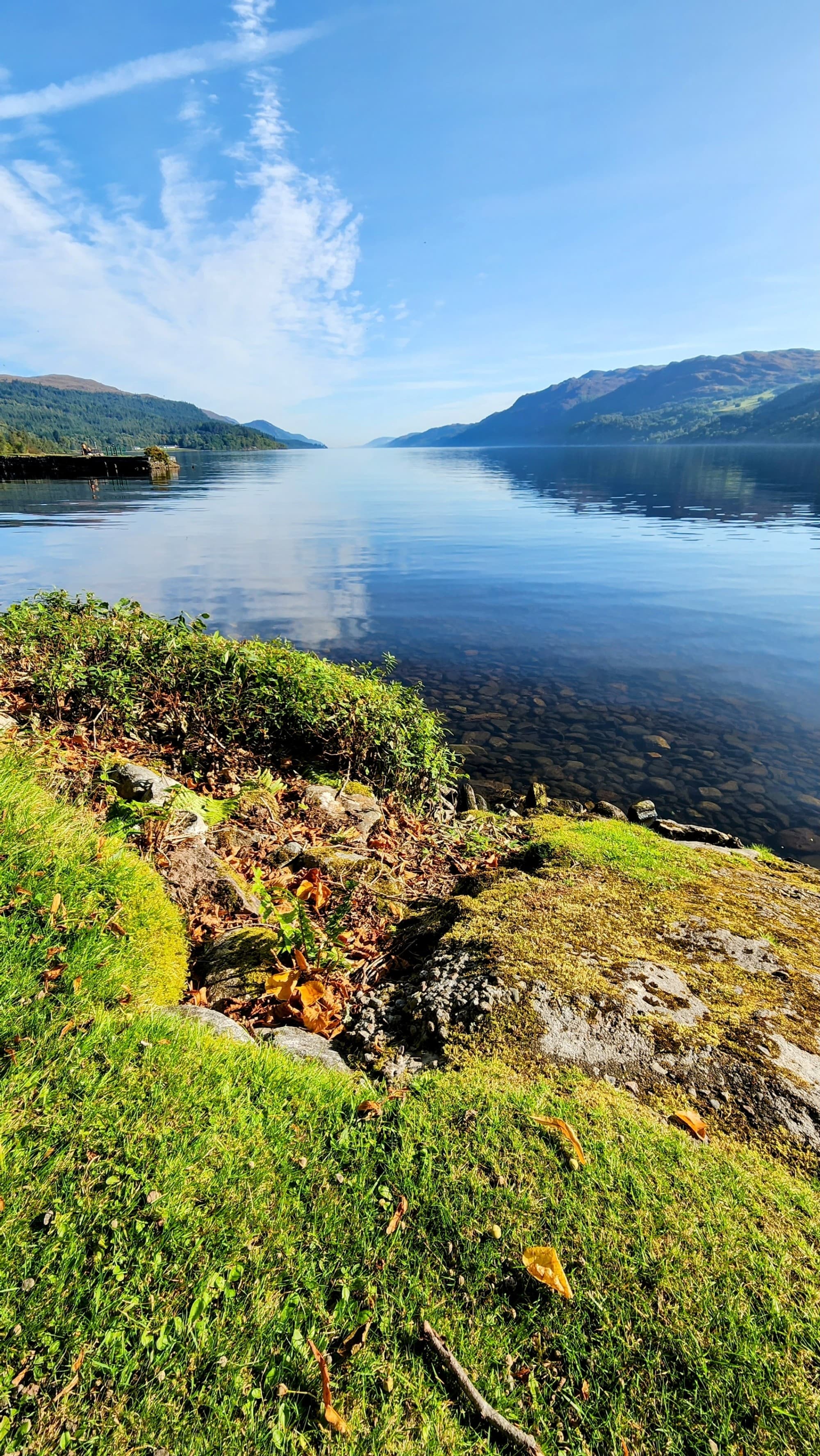 From our Stay in Fort Augustus, Loch Ness reaches far in the distance.