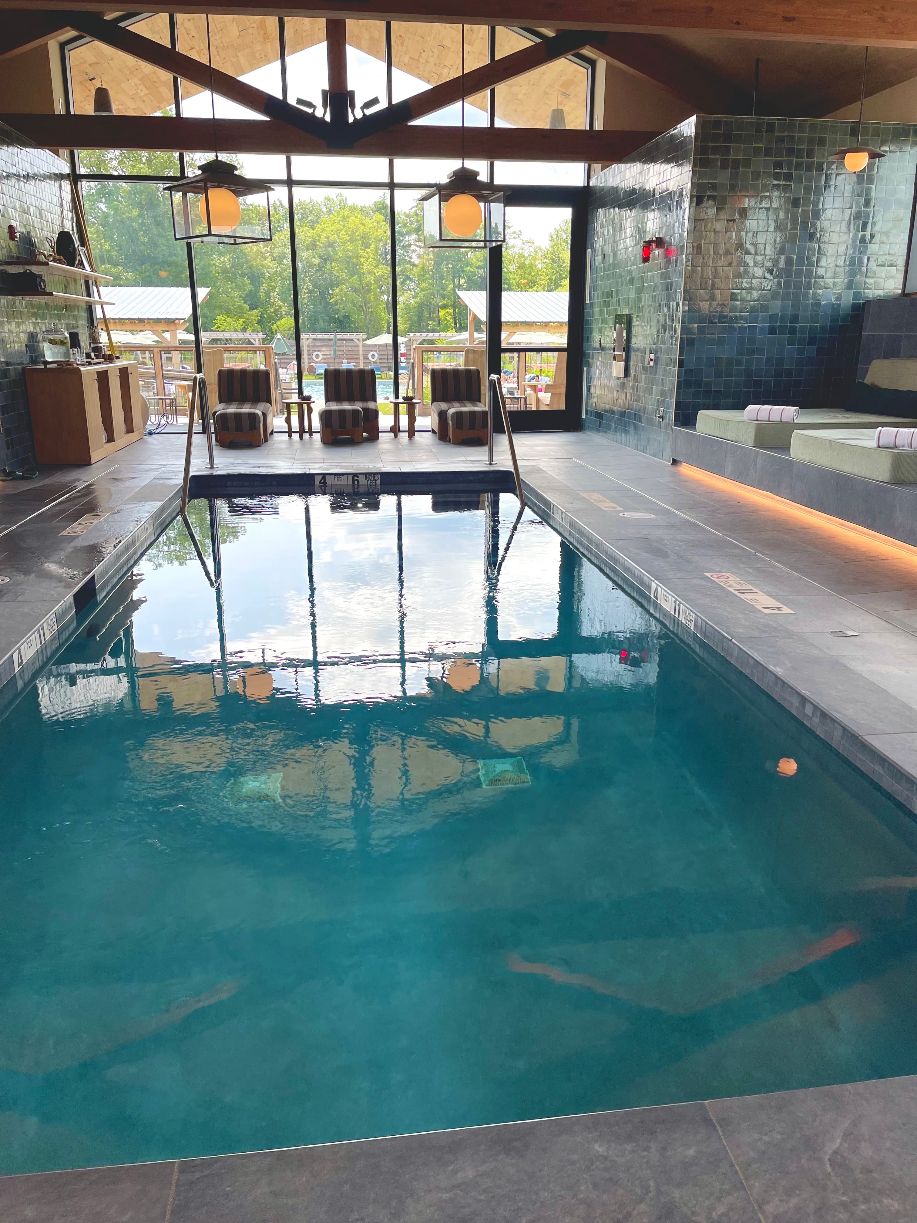 Inside pool view