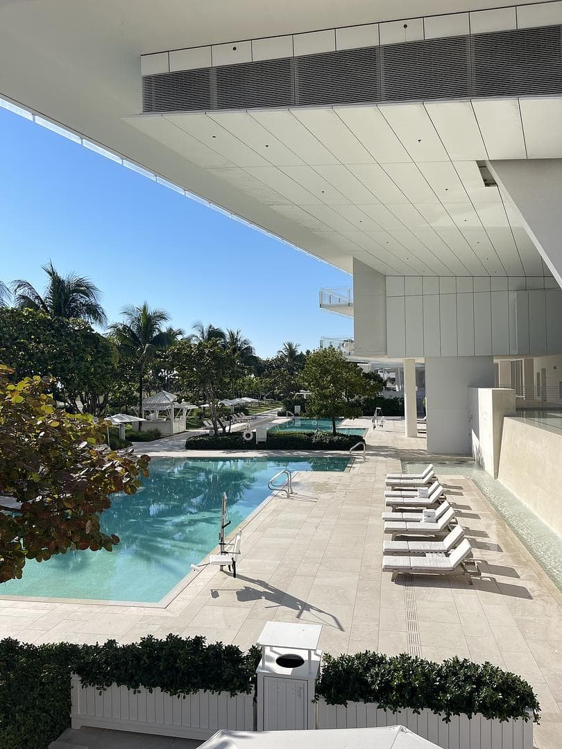 Hotel pool view
