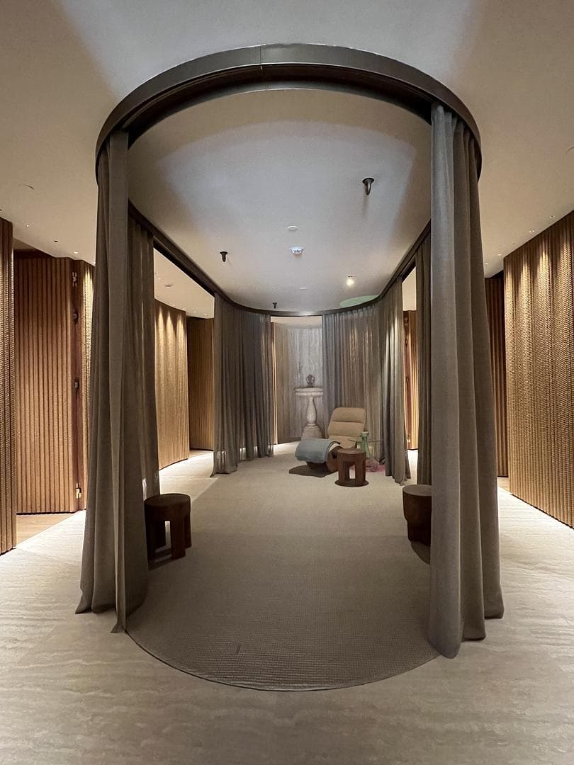 Relaxing massage room