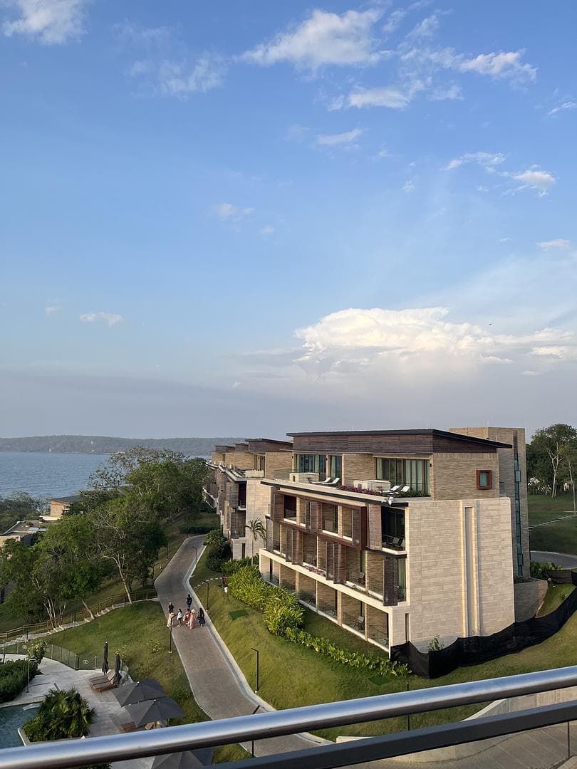 view from outside the window