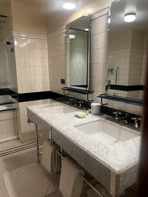 Elegant and neat powder room