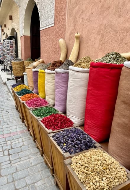 Dry fruit stalls on the road side