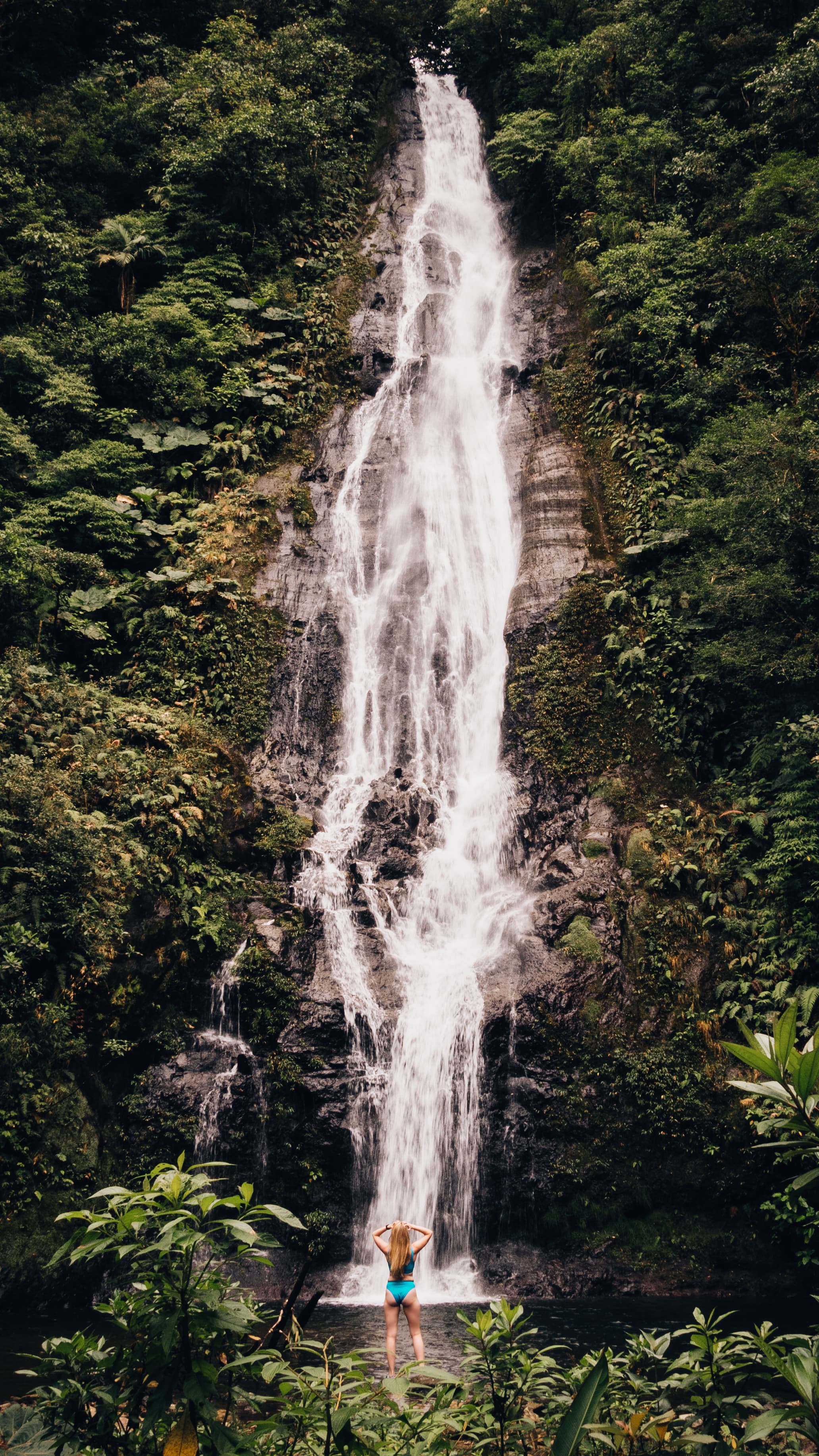 View of waterfall