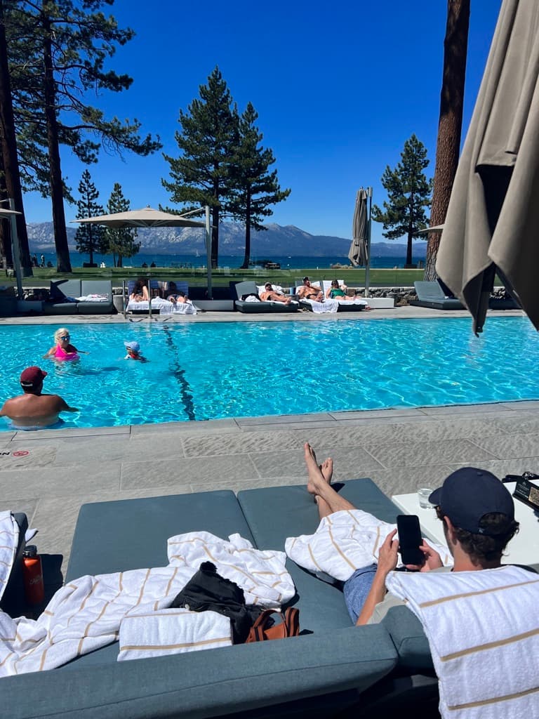 Pool and pool side view