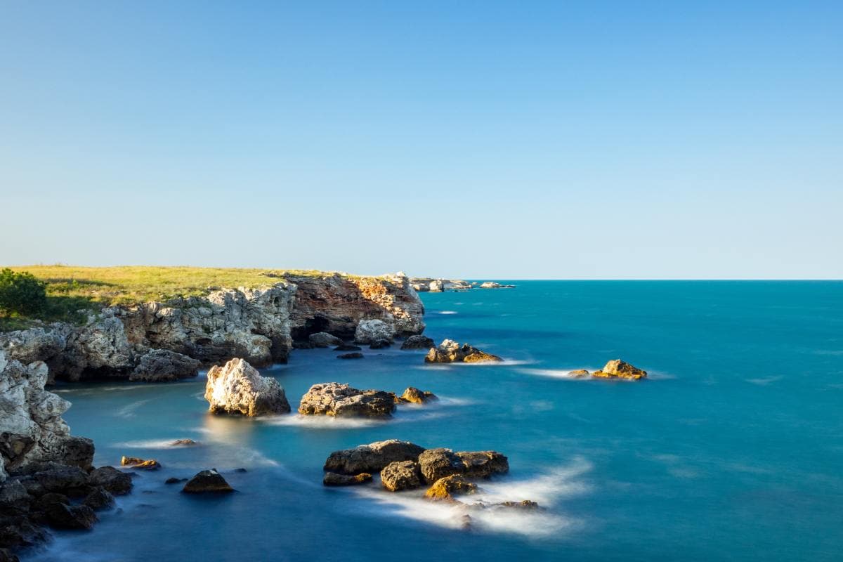 Rocky coastline in Bulgaria