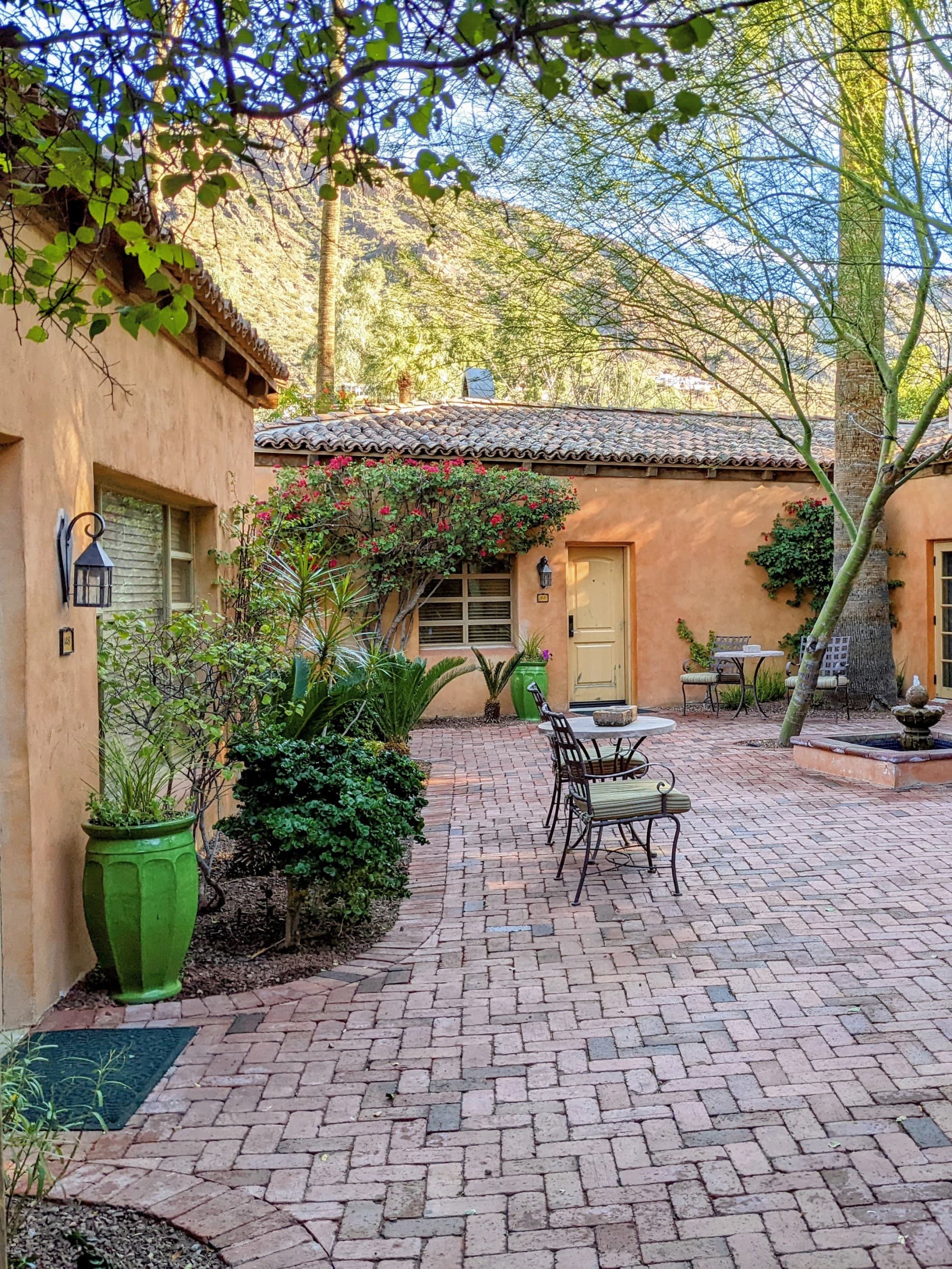 The outside area of the resort