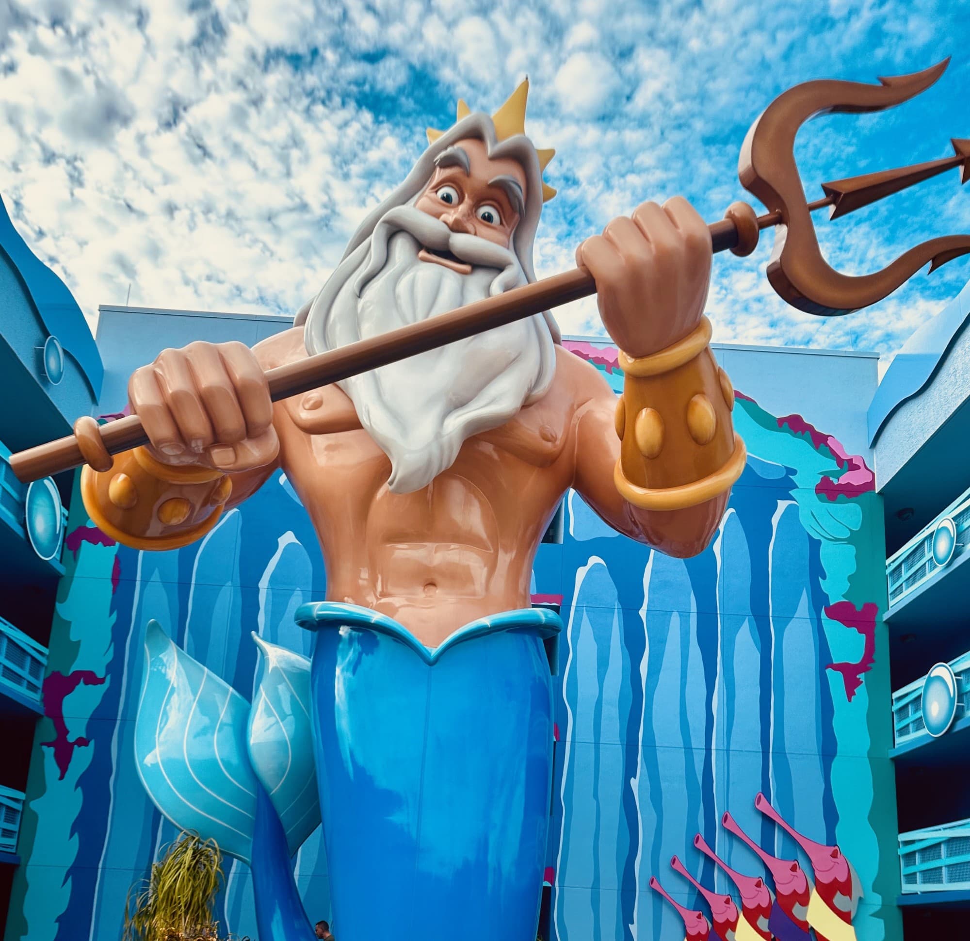 King Triton Looking Over Pool - Kevin Razawich