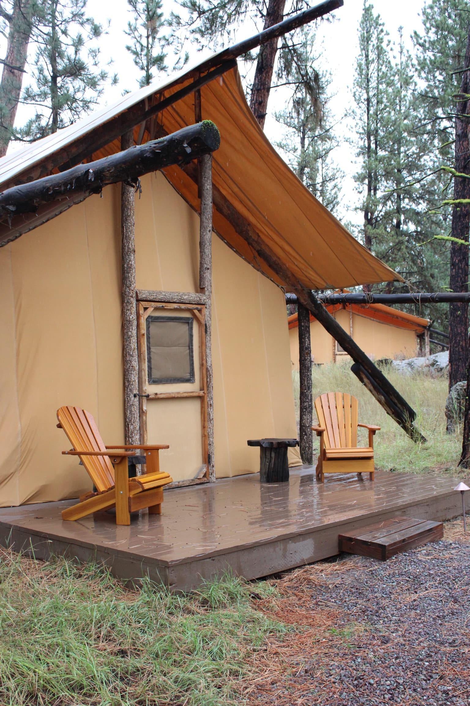 A picture of hut in a hilly area