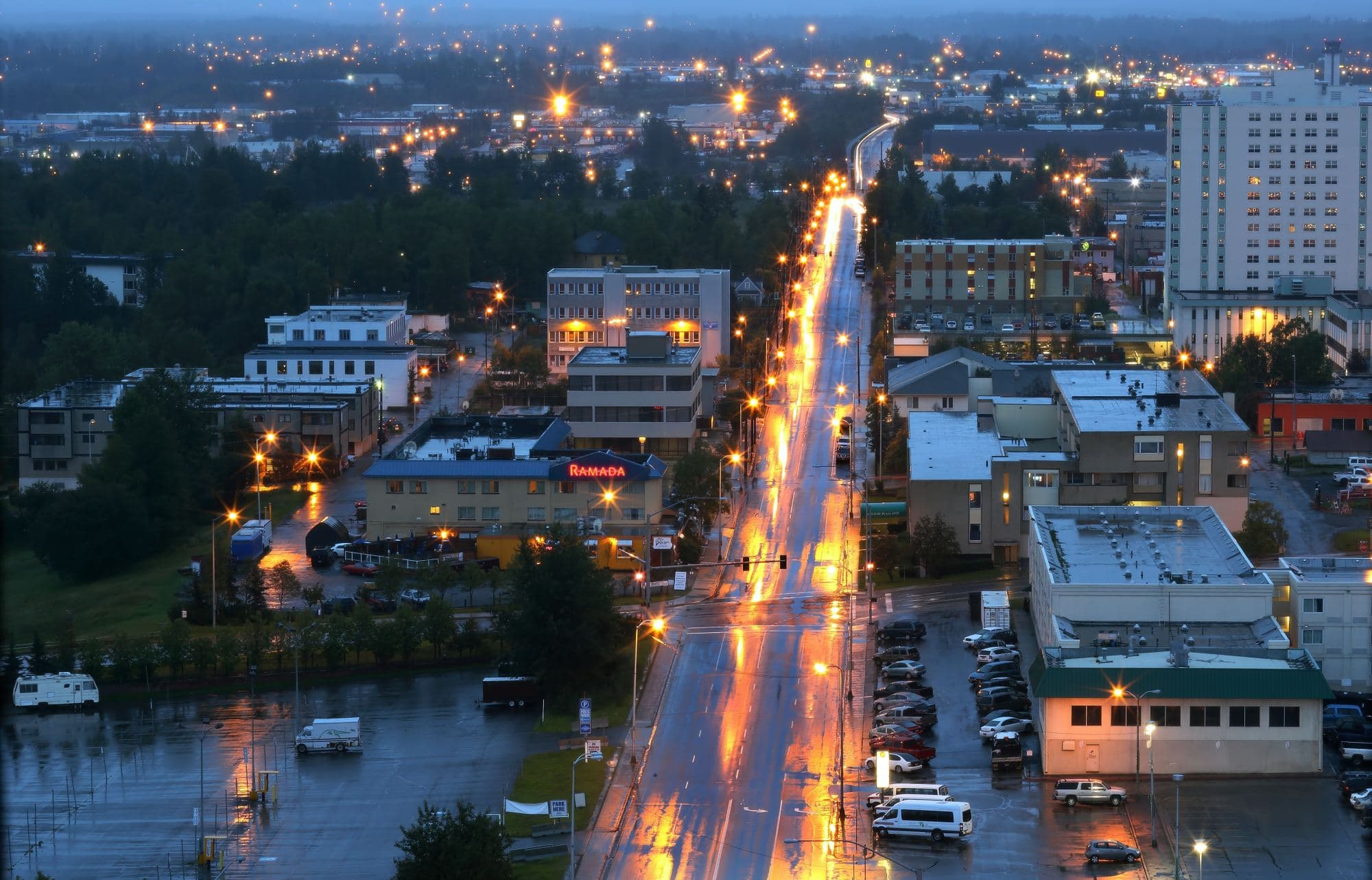 Night view of the city