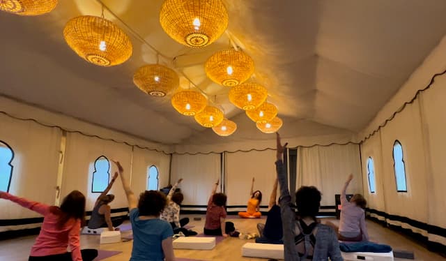 Mindfulness session in a peaceful environment