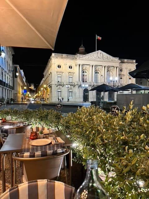 regal white building at night
