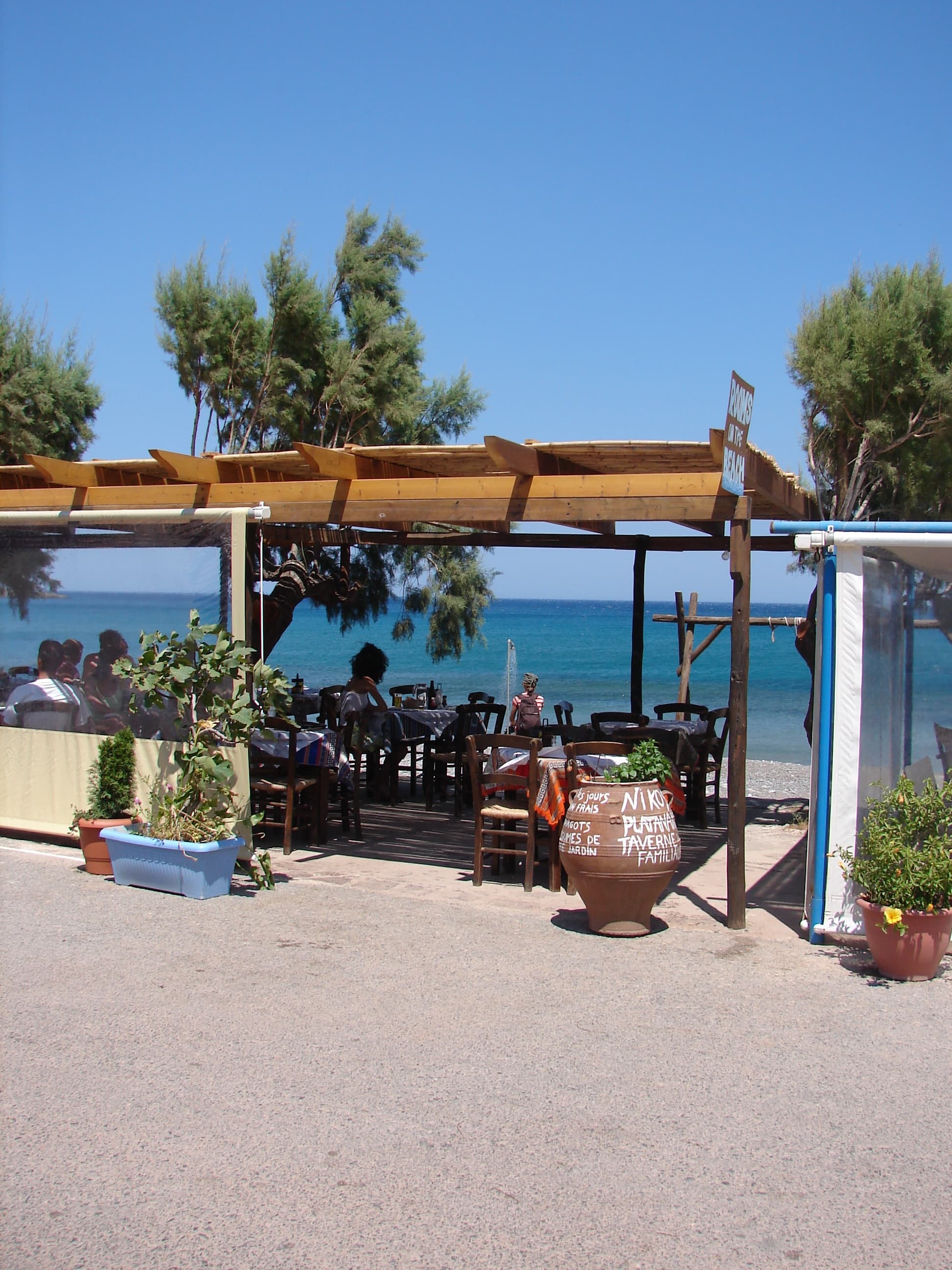 Beautiful view of restaurant with sea view