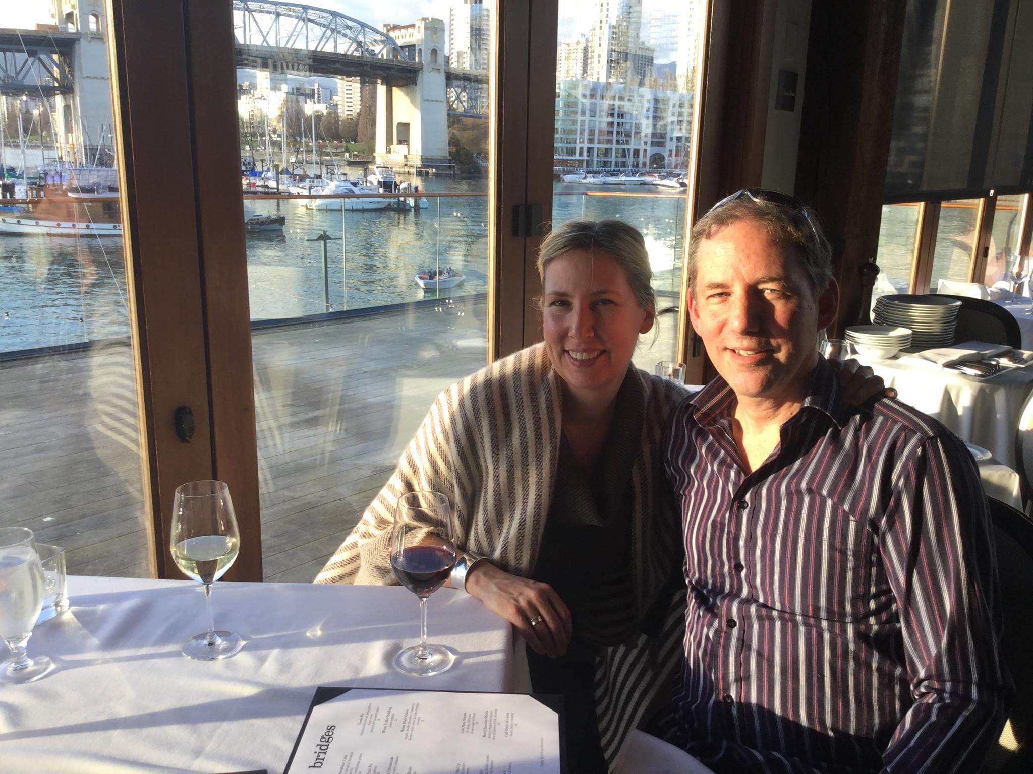 Posing for a couple photo