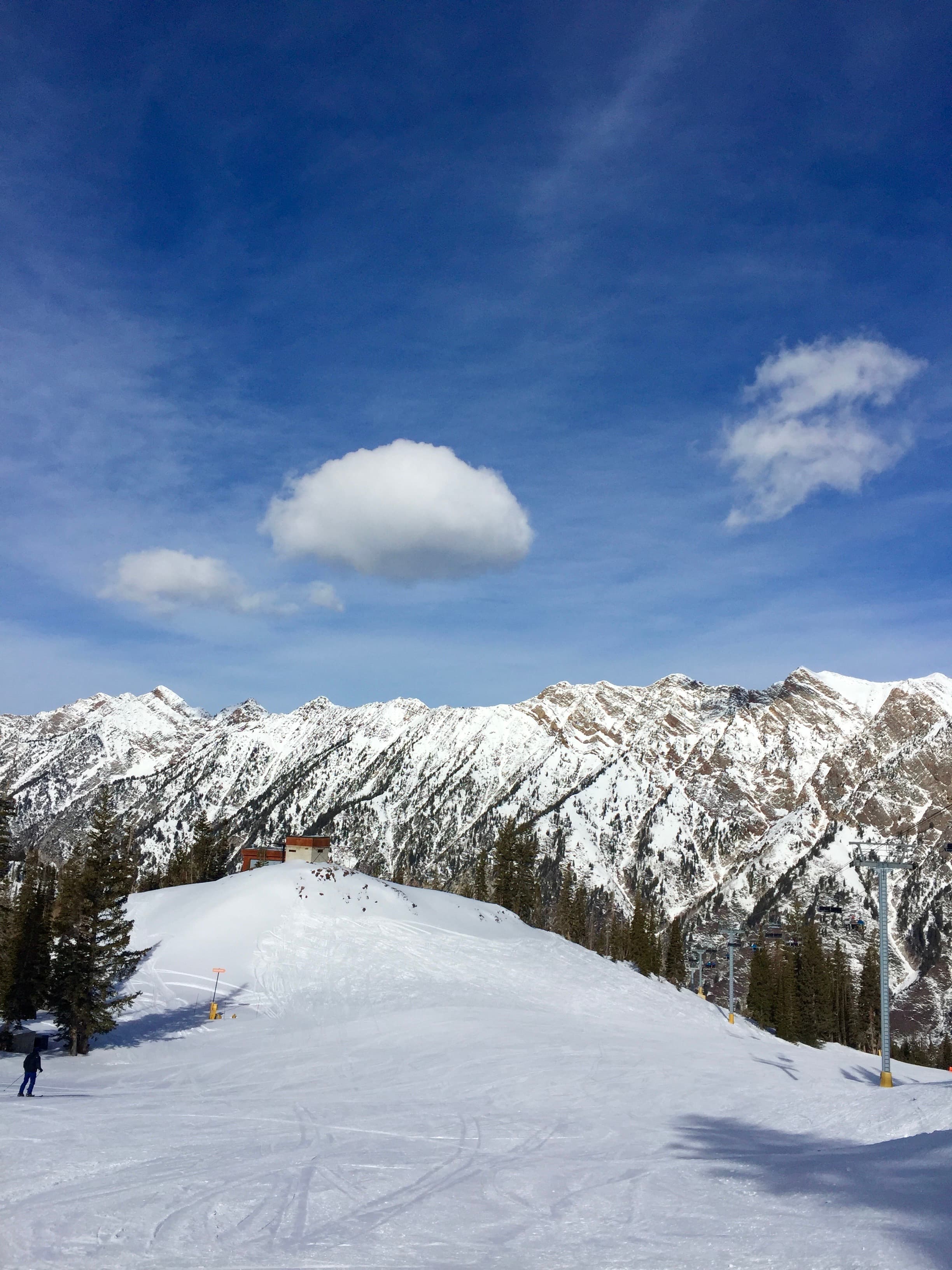 Beautiful snow covered mountains