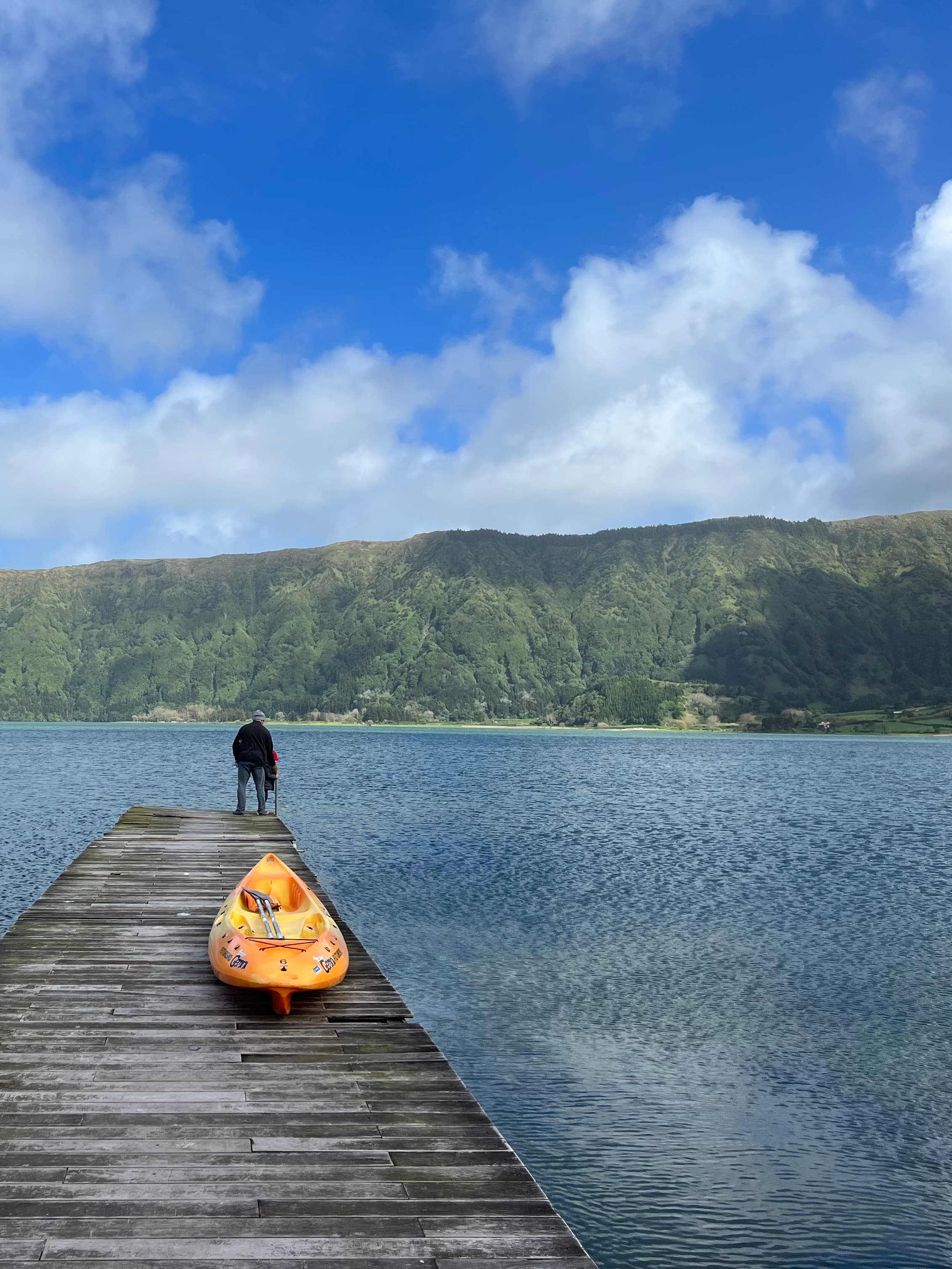 Standing on the dock