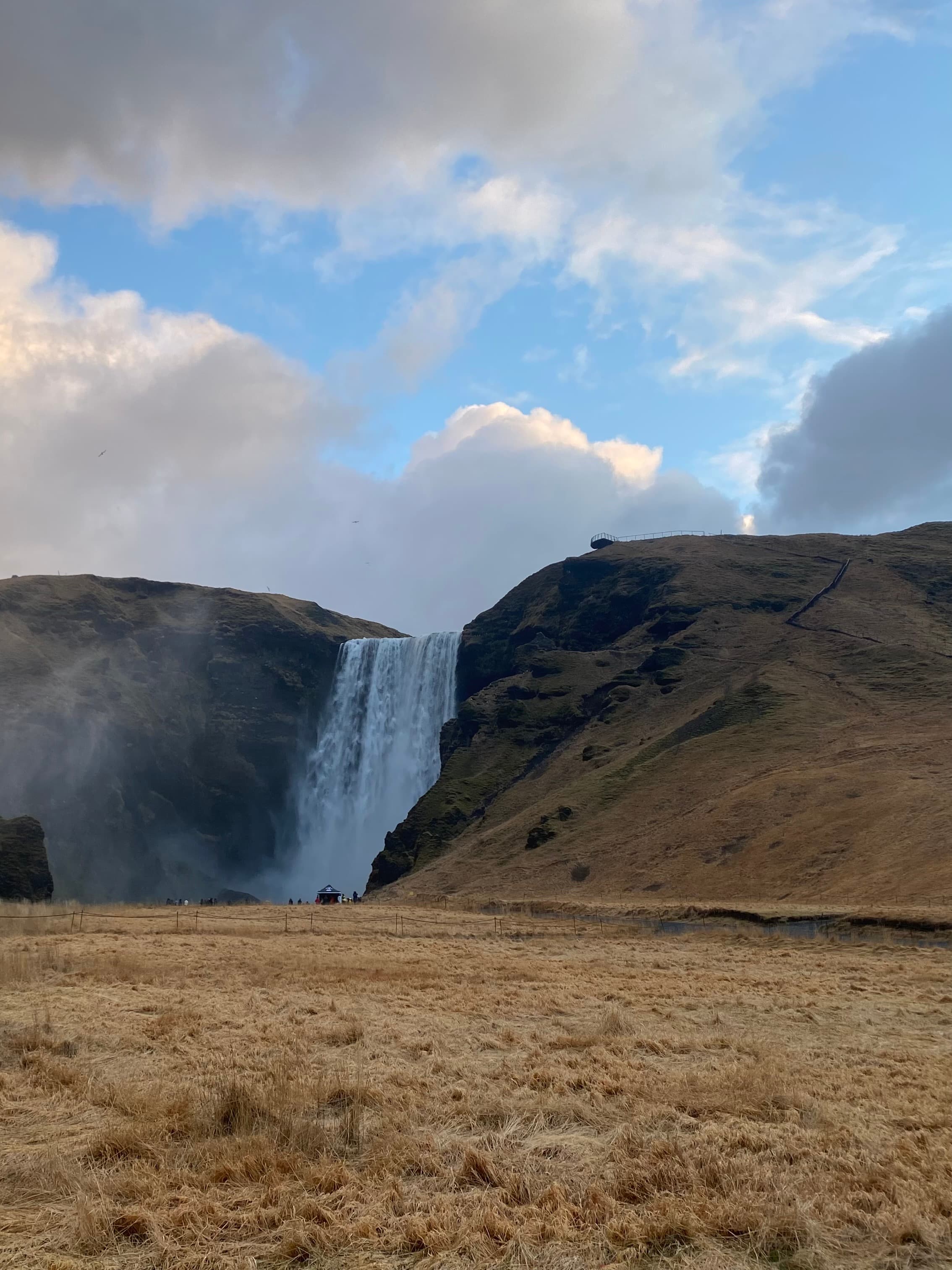 Beautiful view of a waterfall