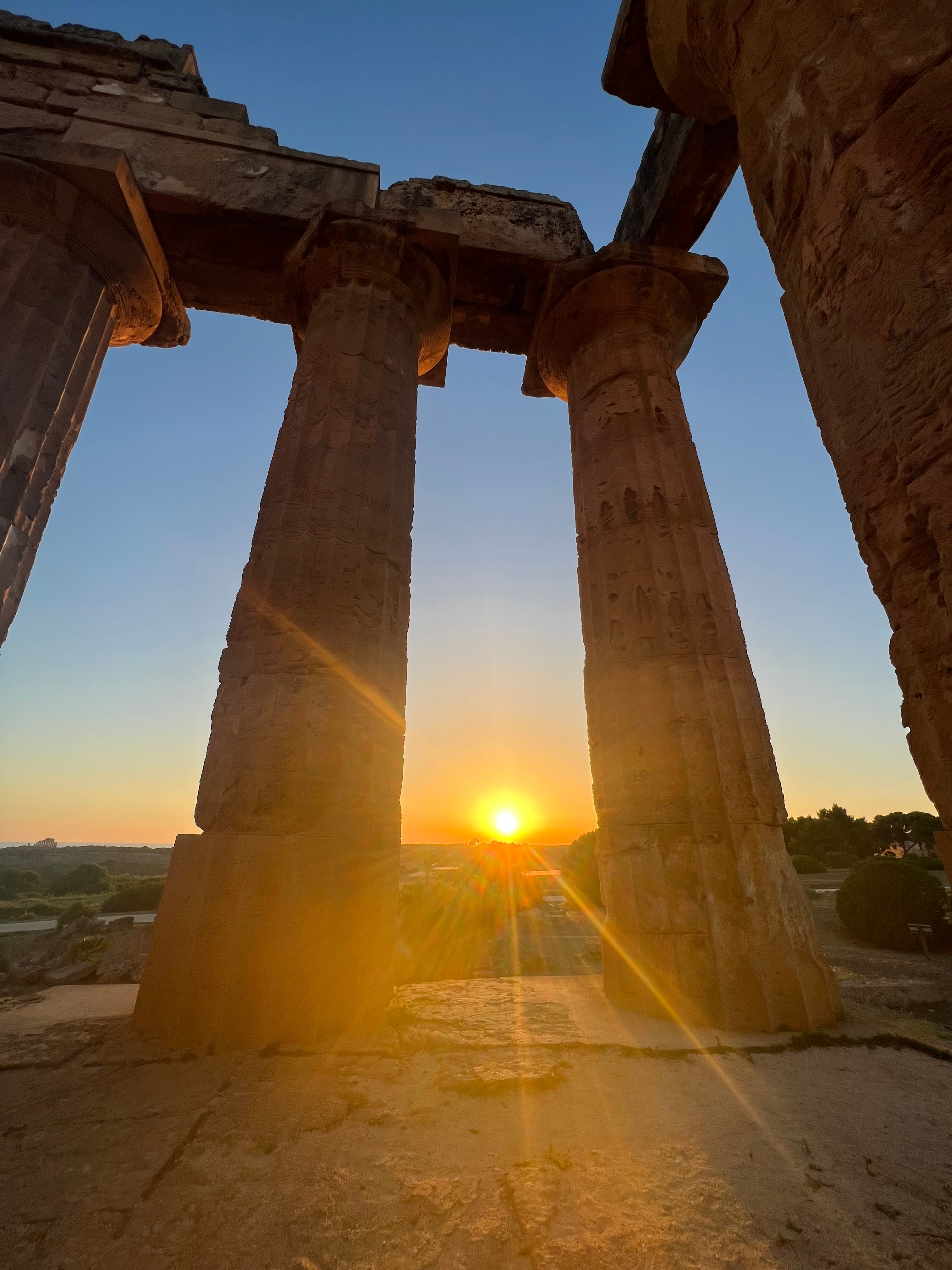 Sunset view of Parthenon