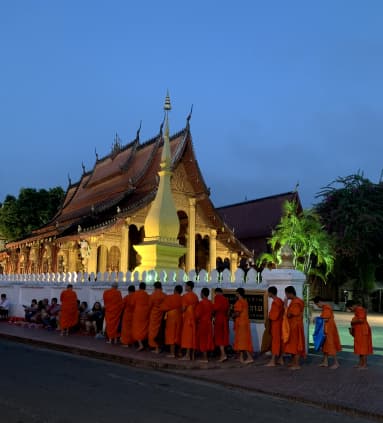 View of Wat Sen buddhist temple
