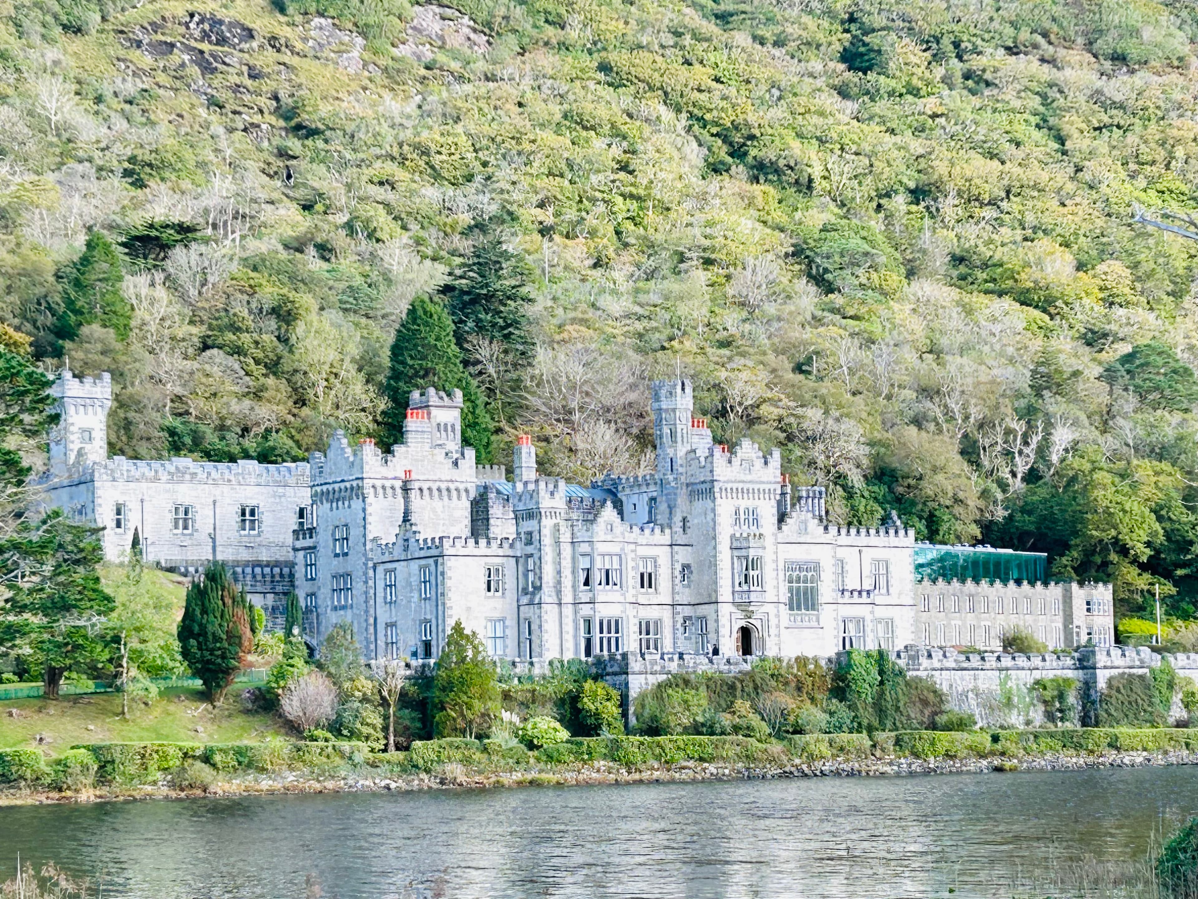 View of beautiful Kylemore Abbey & Victorian Walled Garden