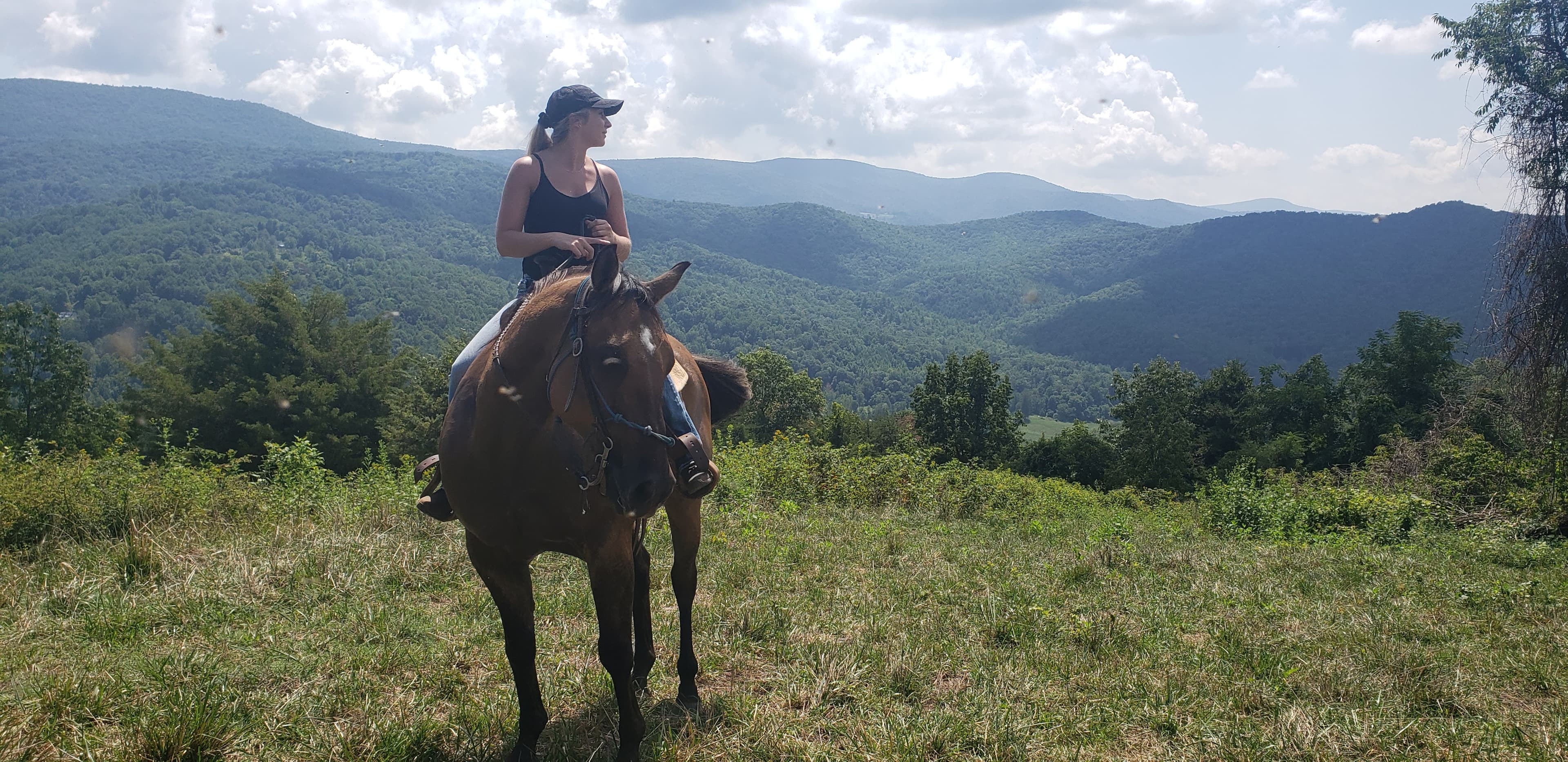 Picture of Brittany riding a horse