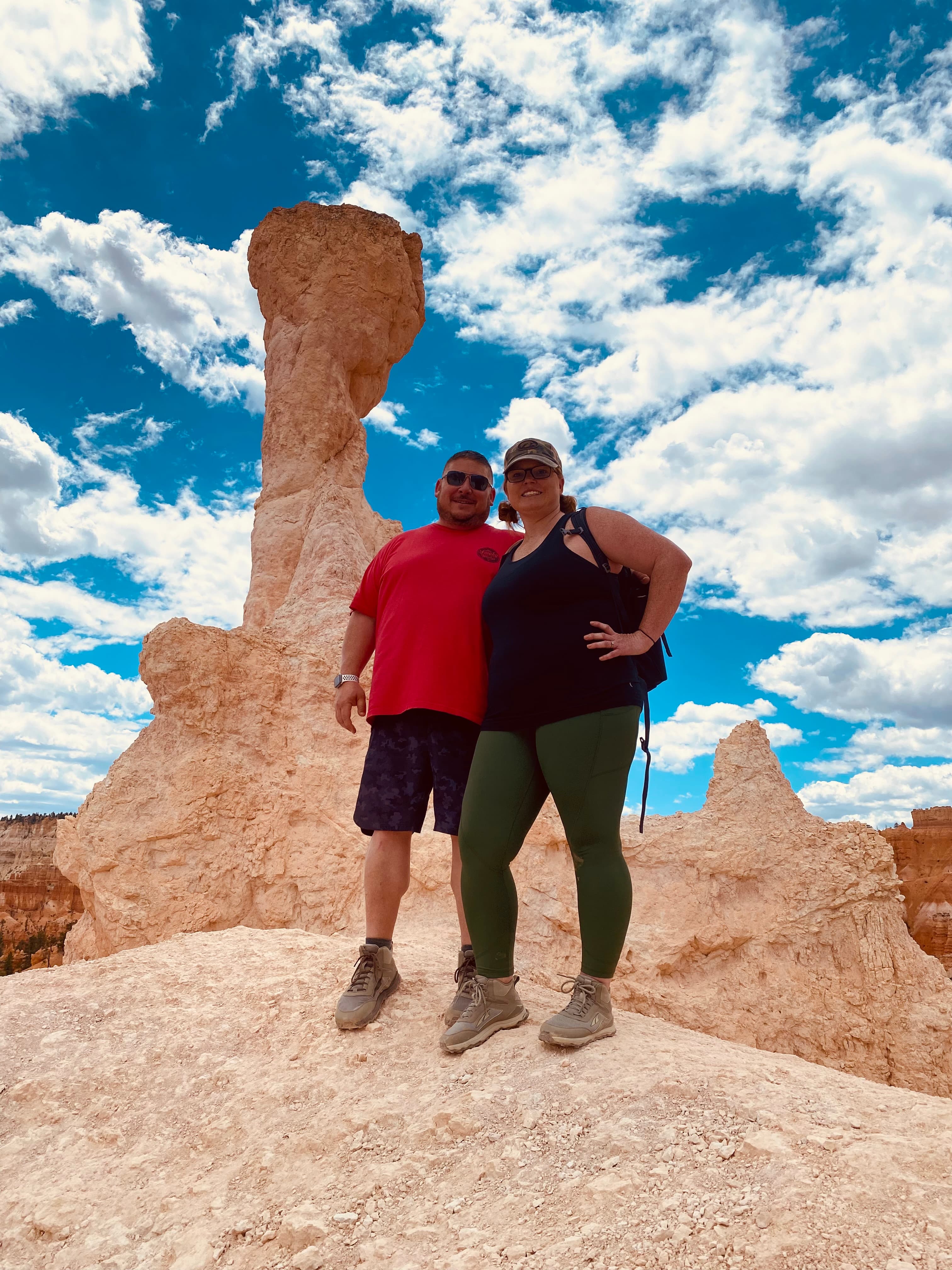 Posing for a photo at Bryce Canyon National Park