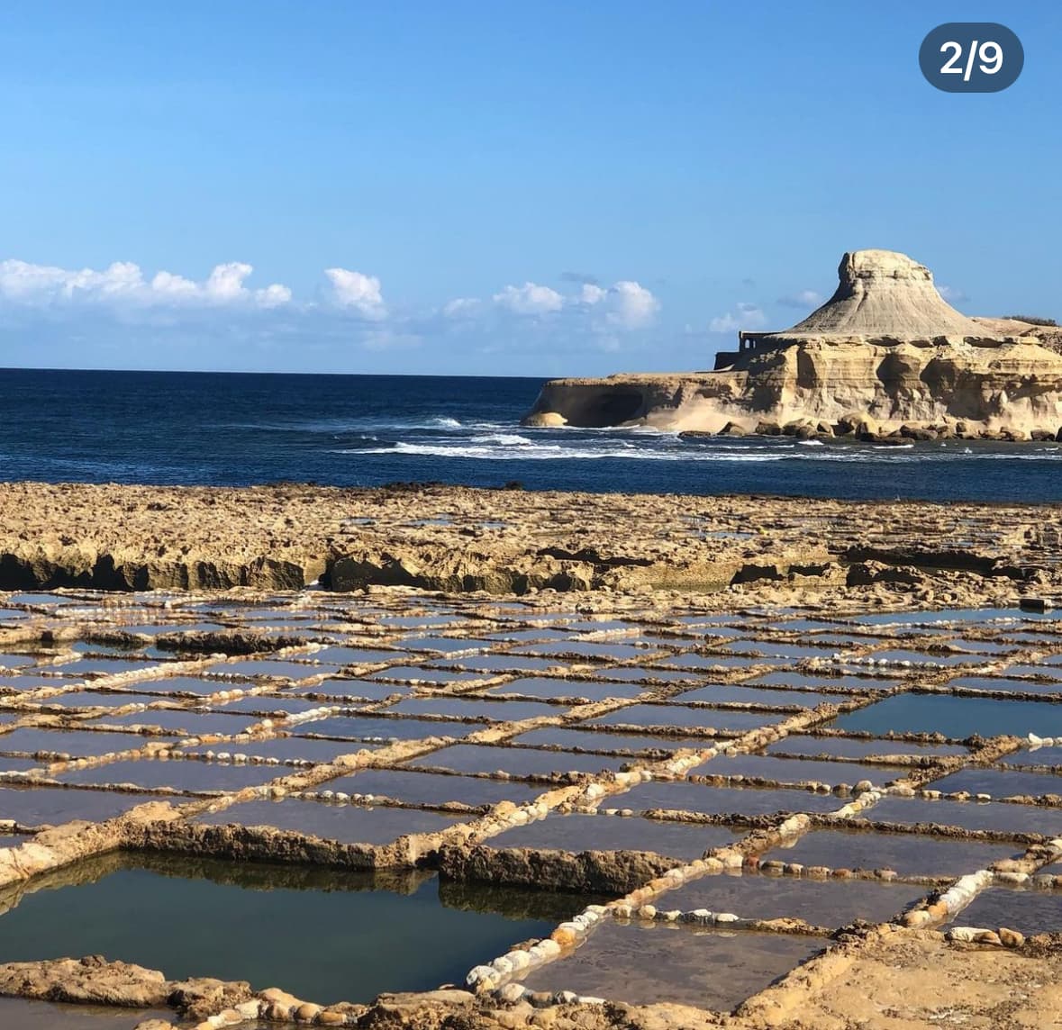 Sea salt making sites by the sea