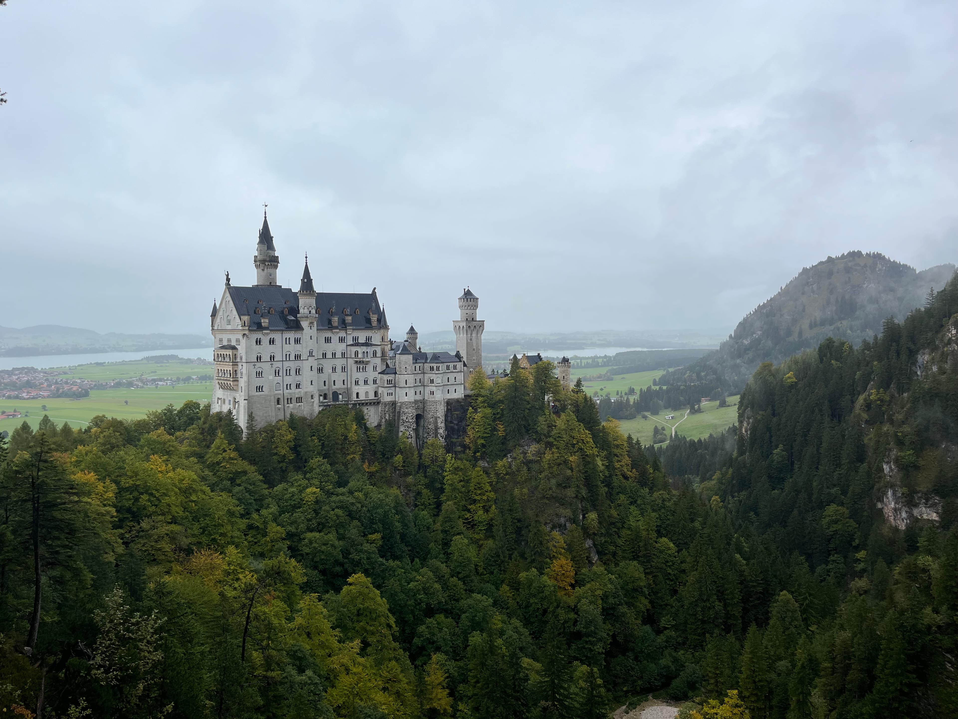 Beautiful view of Neuschwanstein Castle