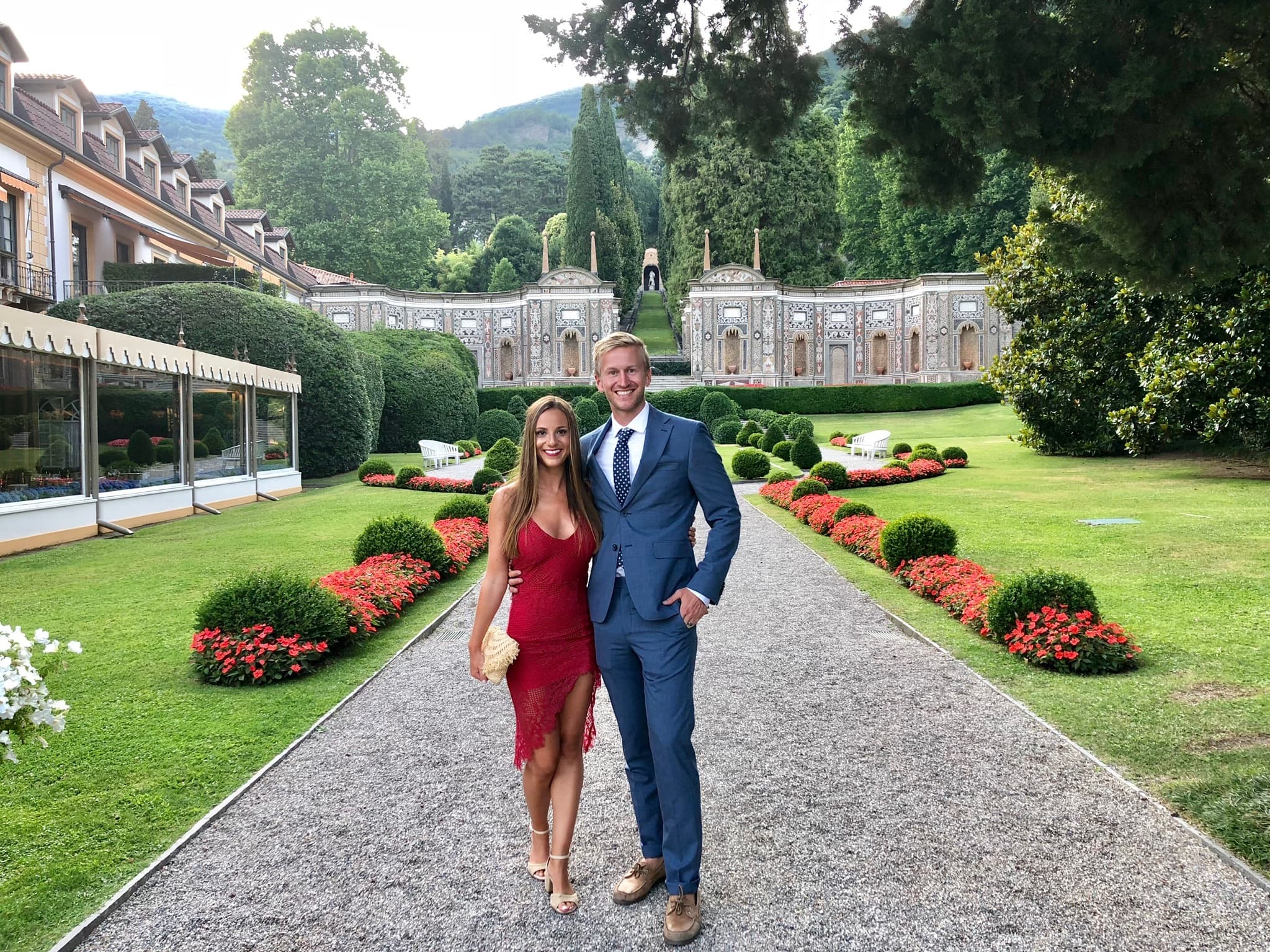 Picture of Carly at Villa d'Este