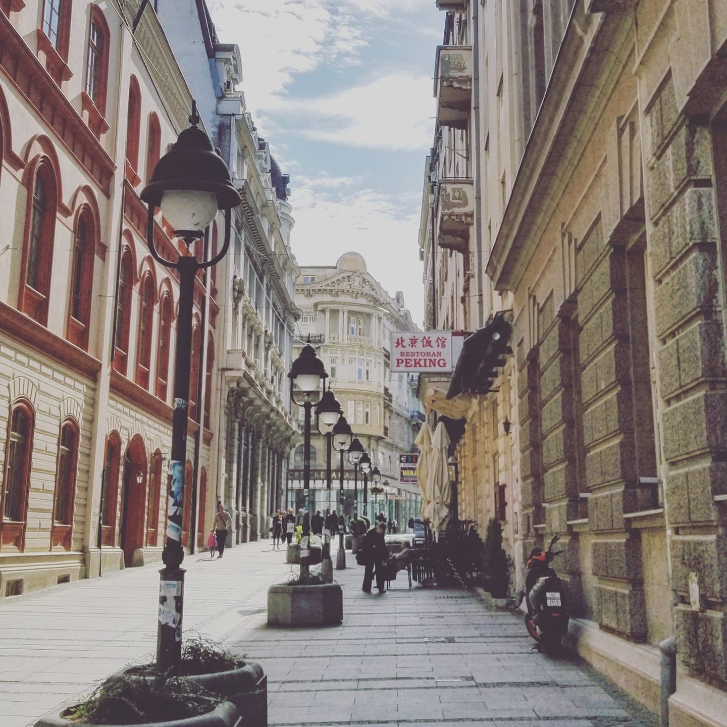 Beautiful view of Serbia street