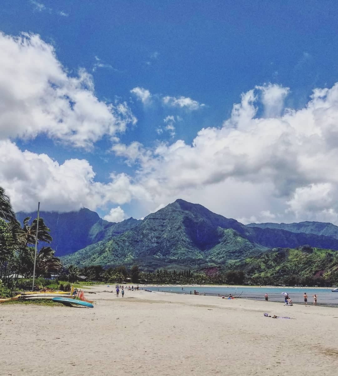 Beautiful view of Hanalei Bay