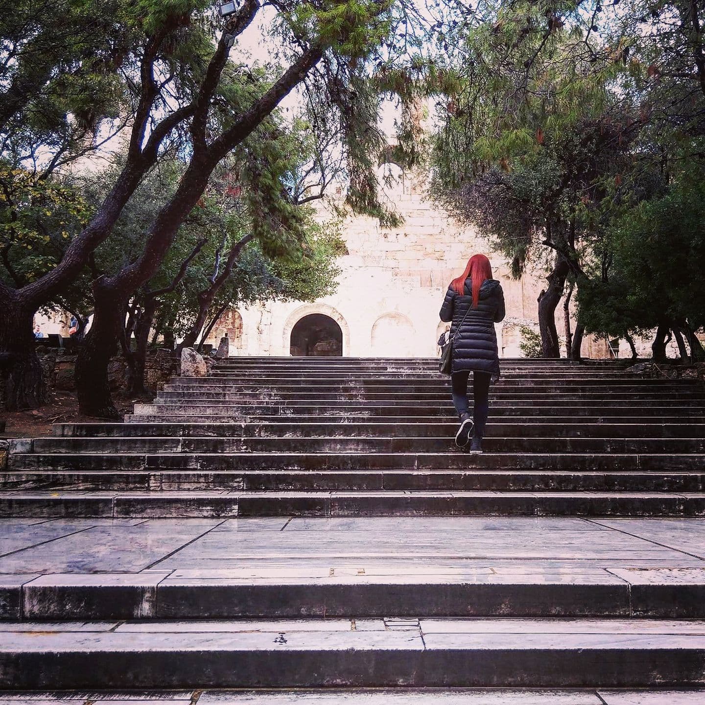 Picture of Rebecca at Odeon of Herodes Atticus