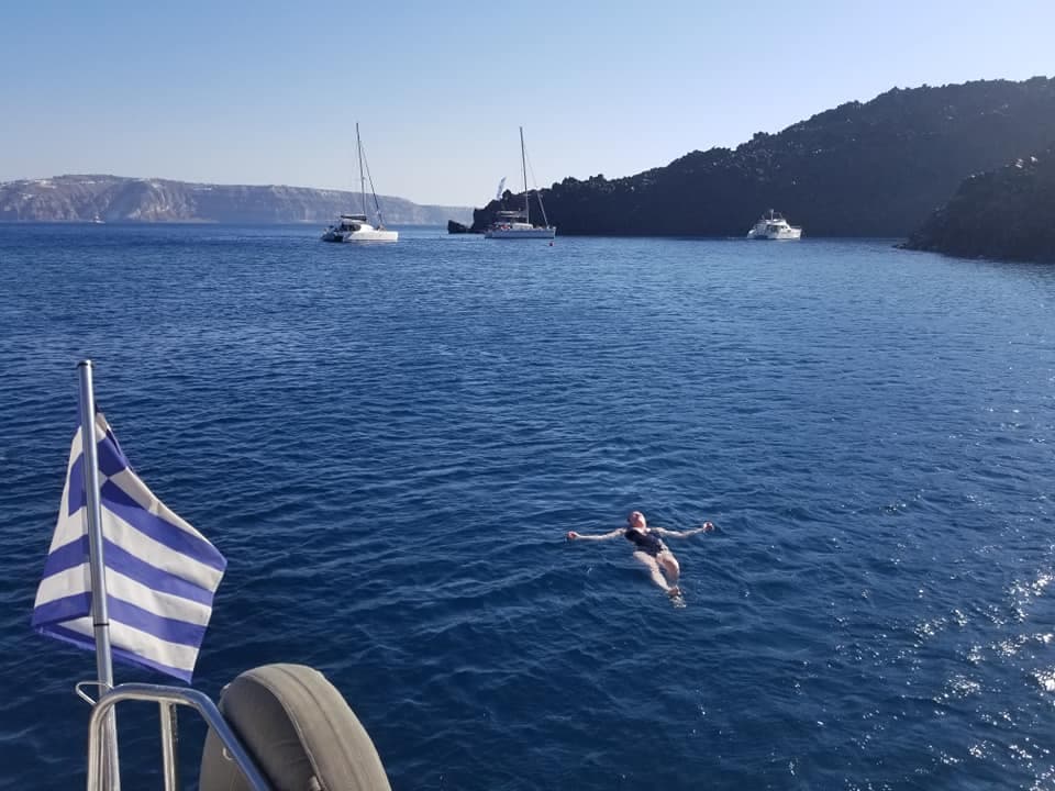 Picture of Rebecca swimming