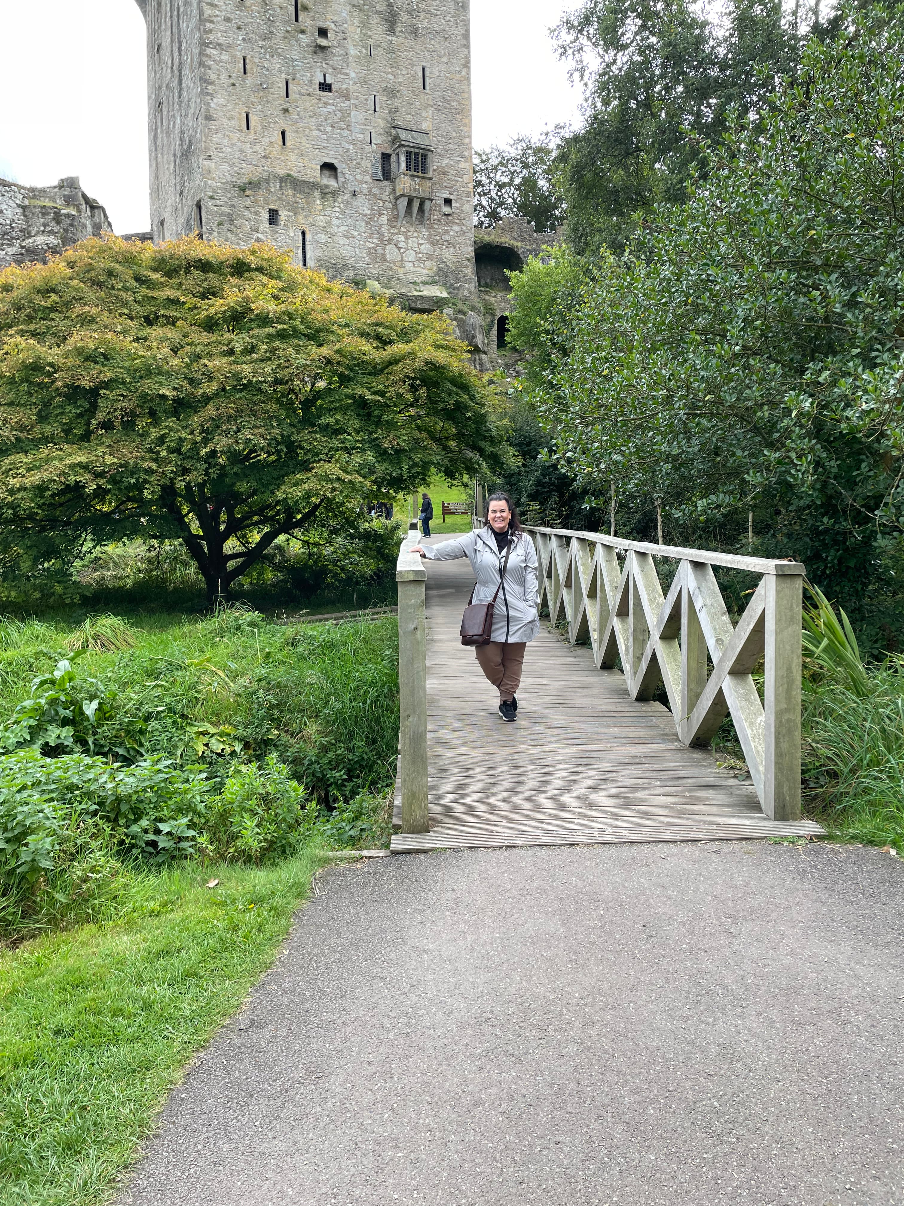 Posing for a picture at Rouken Glen Garden Centre