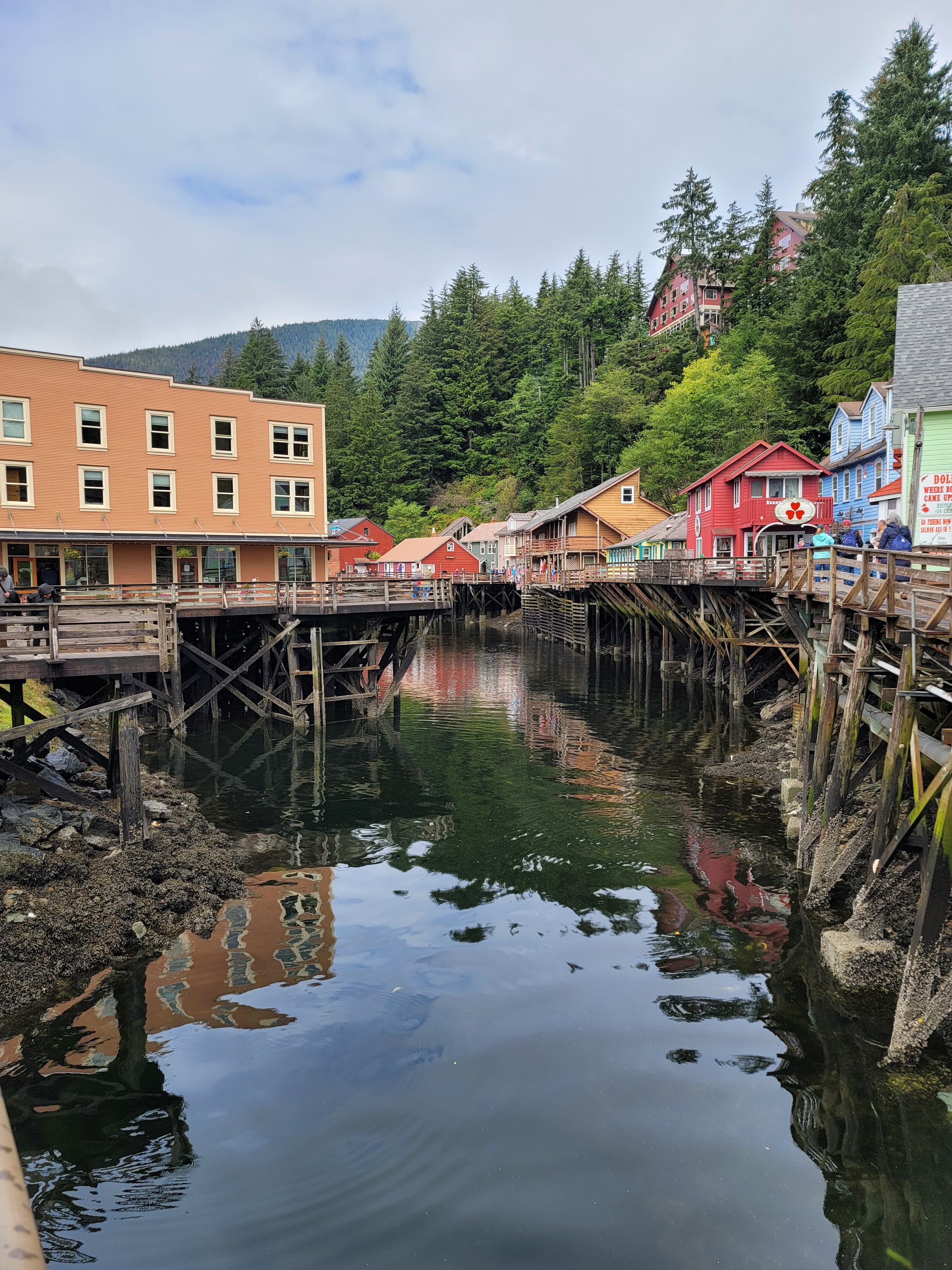 Beautiful view of Creek Street in Ketchikan