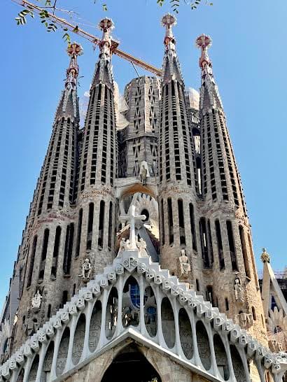 View of La Sagrada Familia building