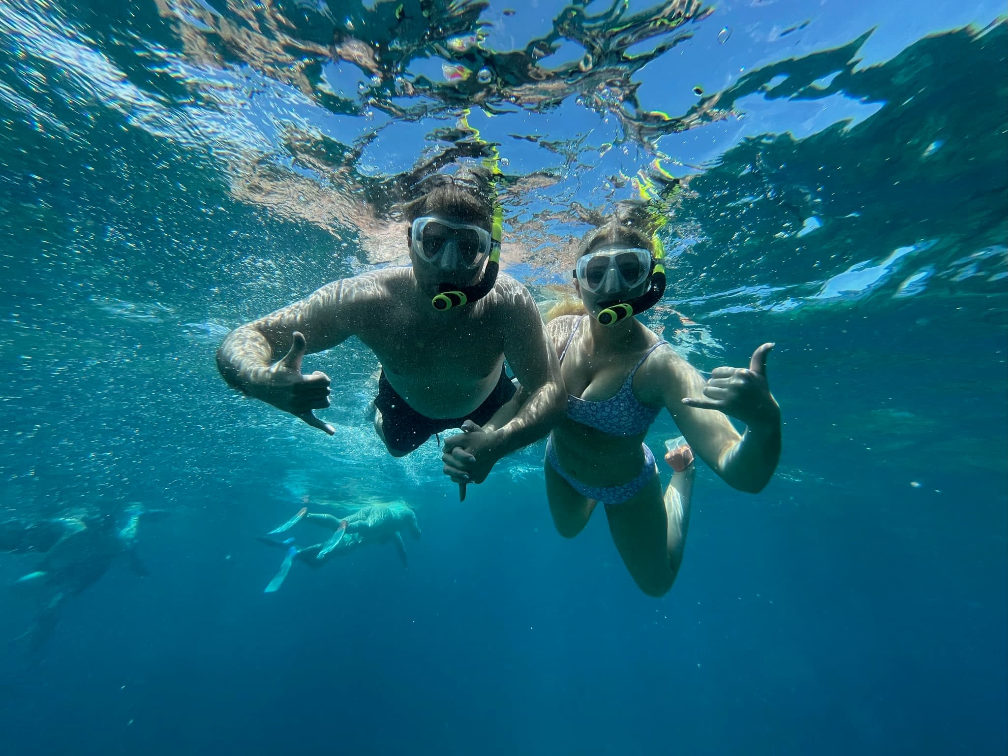Underwater picture of Kerry snorkeling