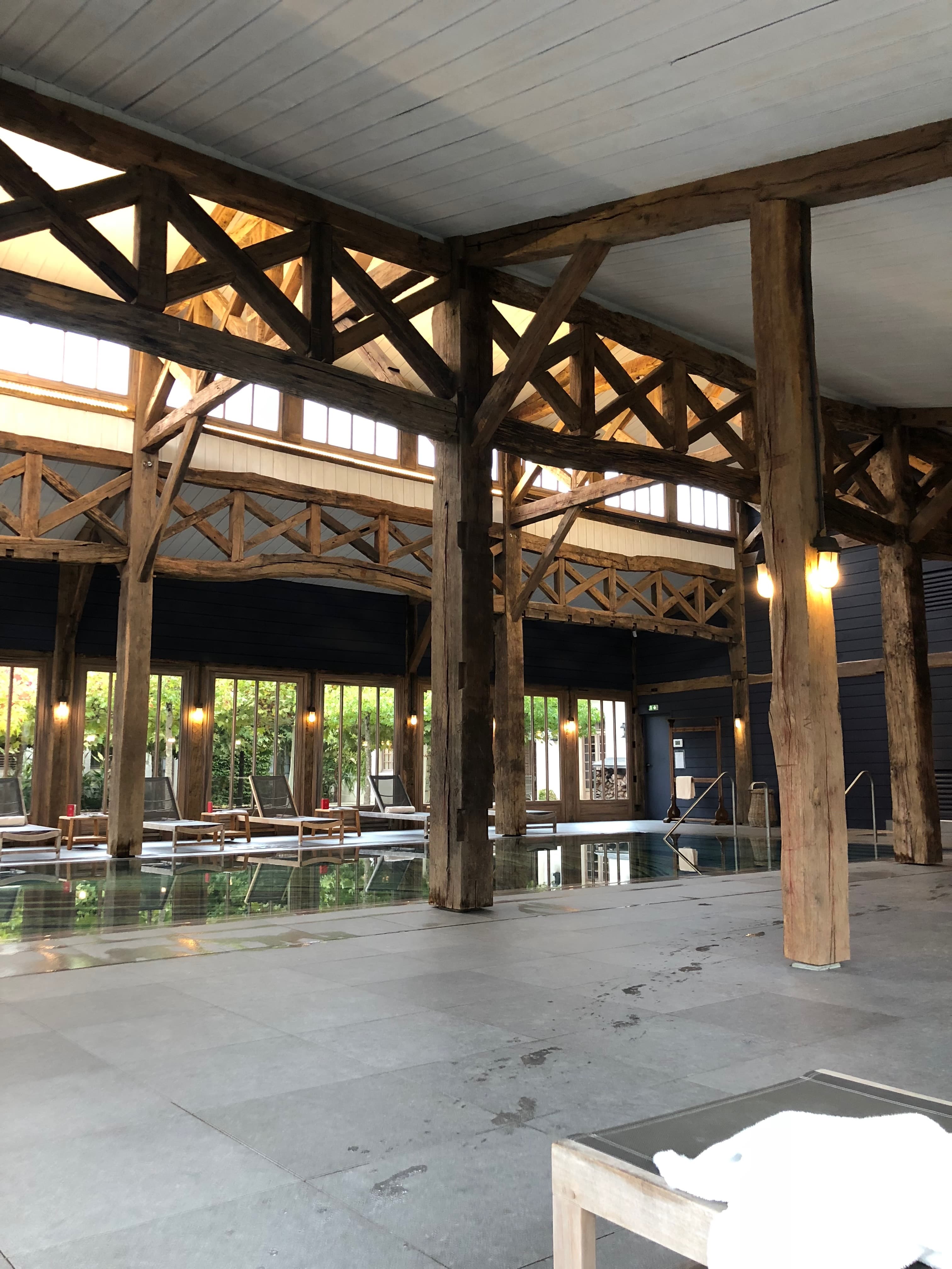 Beautiful view of spa area in a hotel